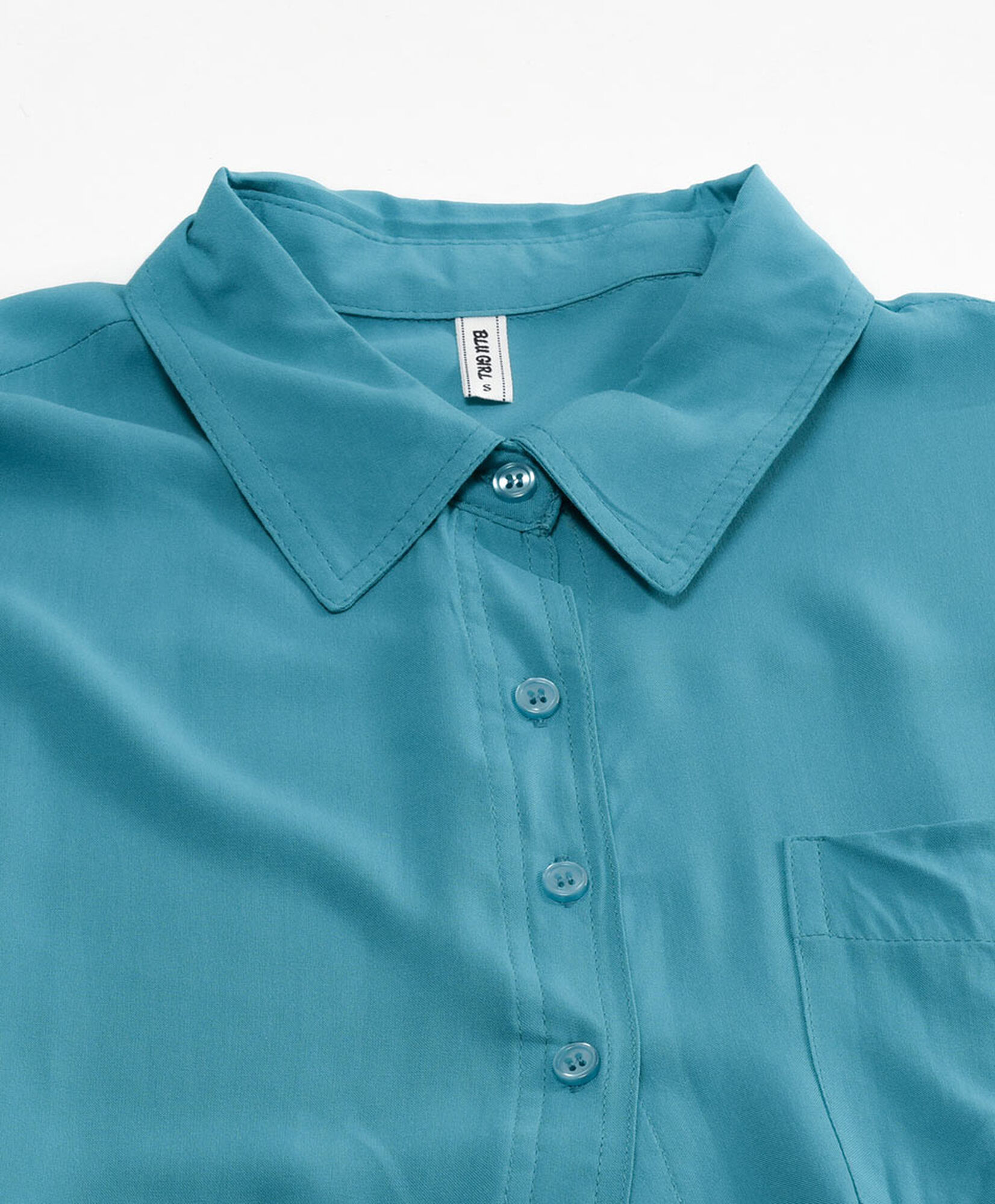 Blusa mujer lisa turquesa Blusa mujer lisa turquesa