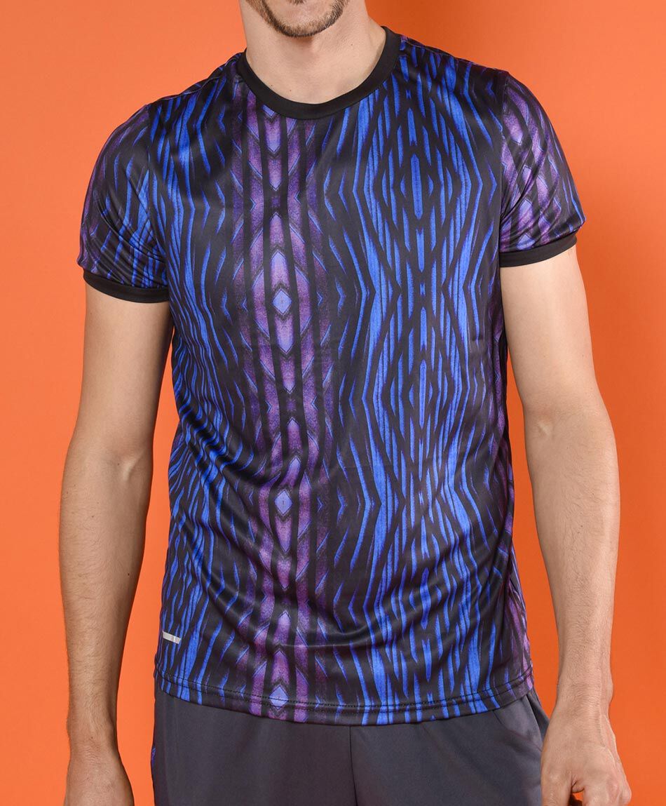 Polera deportiva manga corta cuello redondo