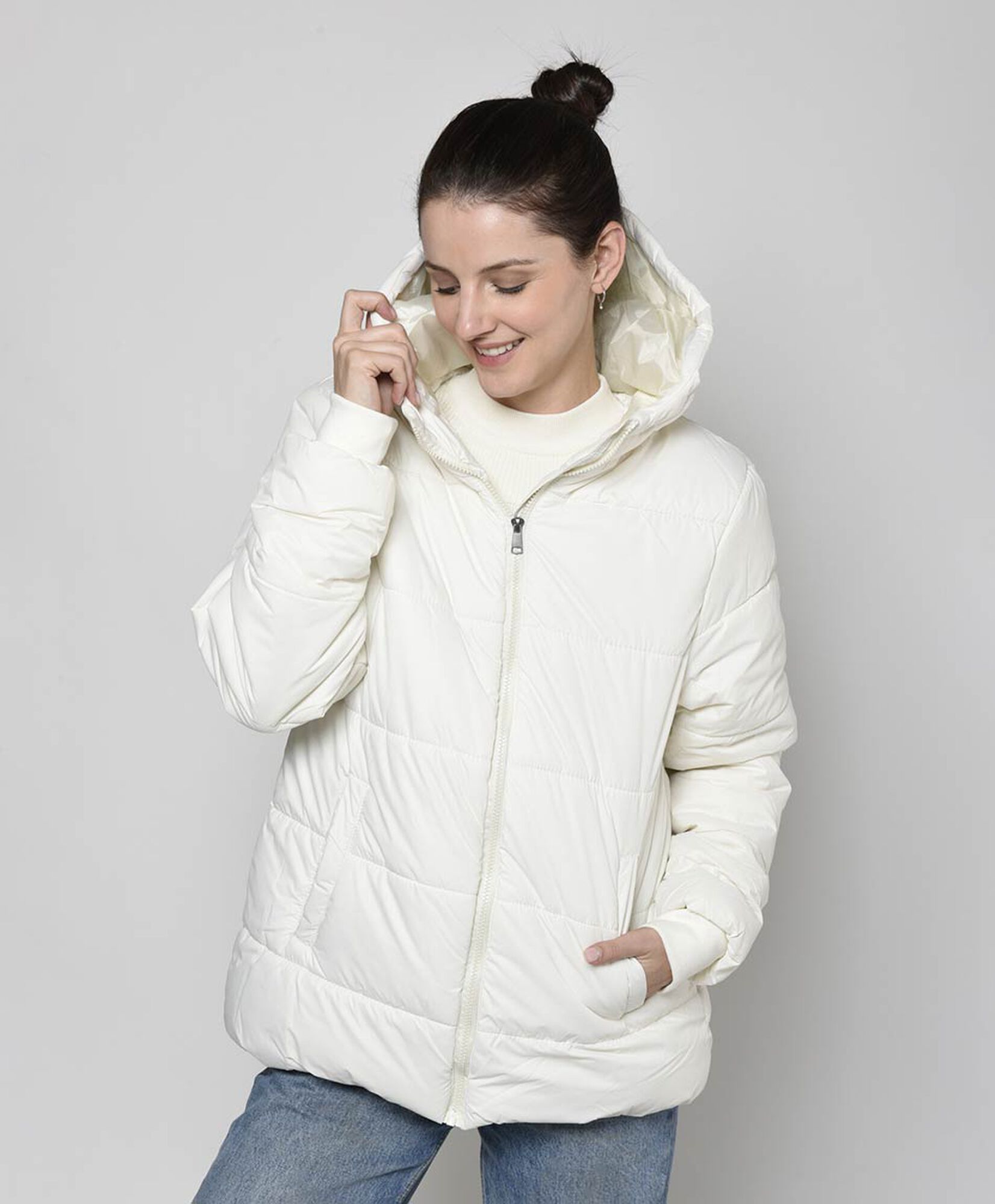 Parka mujer acolchada larga Parka mujer acolchada larga