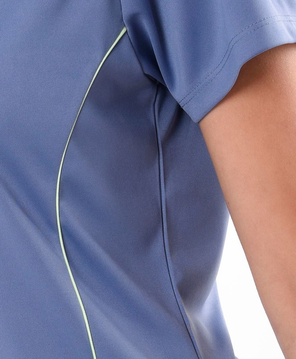 Polera deportiva mujer azul