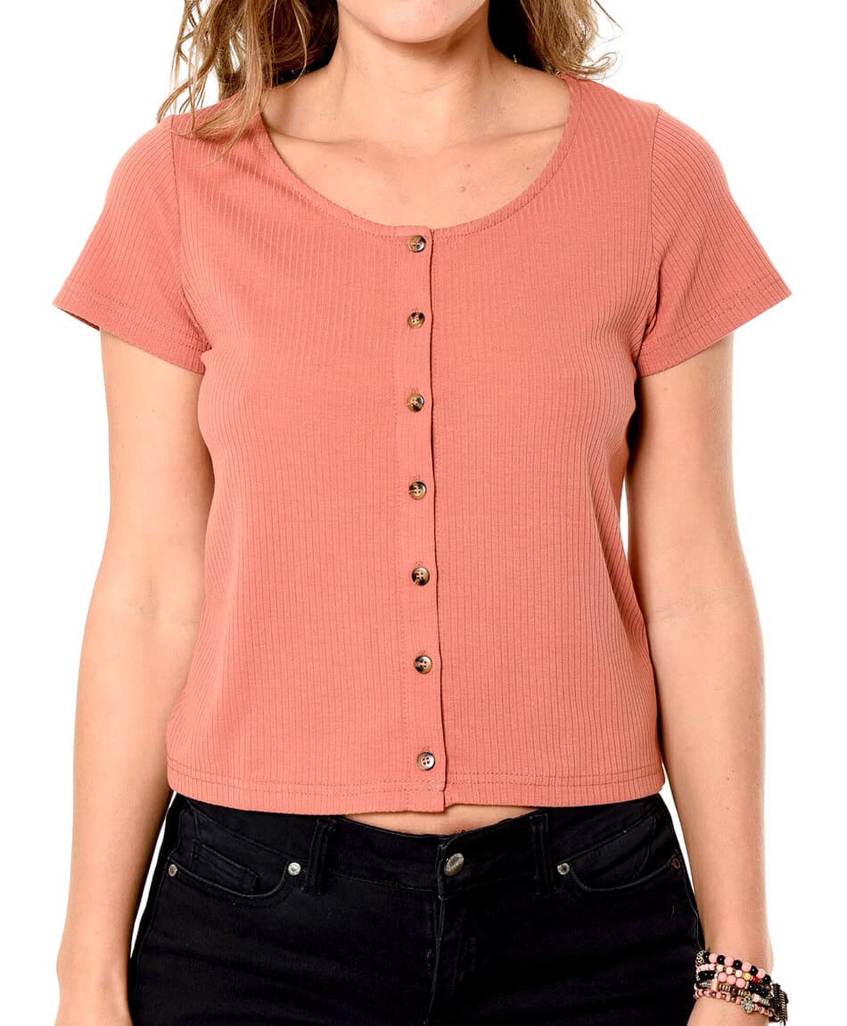 Polera canale botones Polera canale botones
