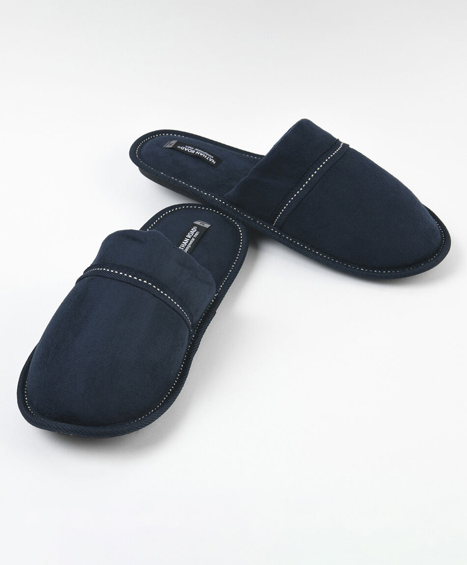 Pantufla hombre costura