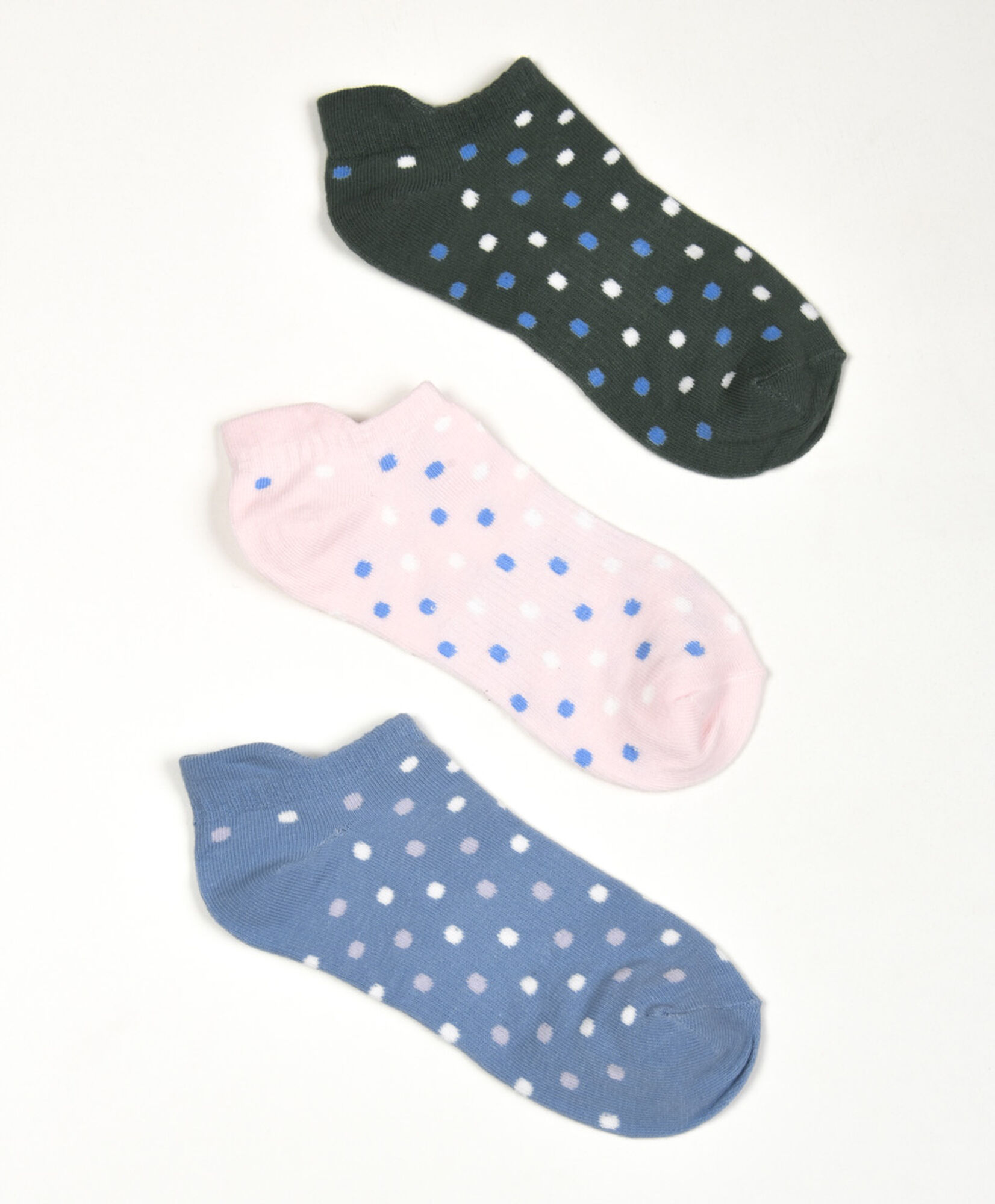 Pack 3 calcetines mujer diseño lunares Pack 3 calcetines mujer diseño lunares