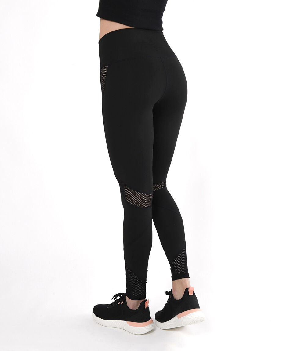 Calza mujer malla tiro alto