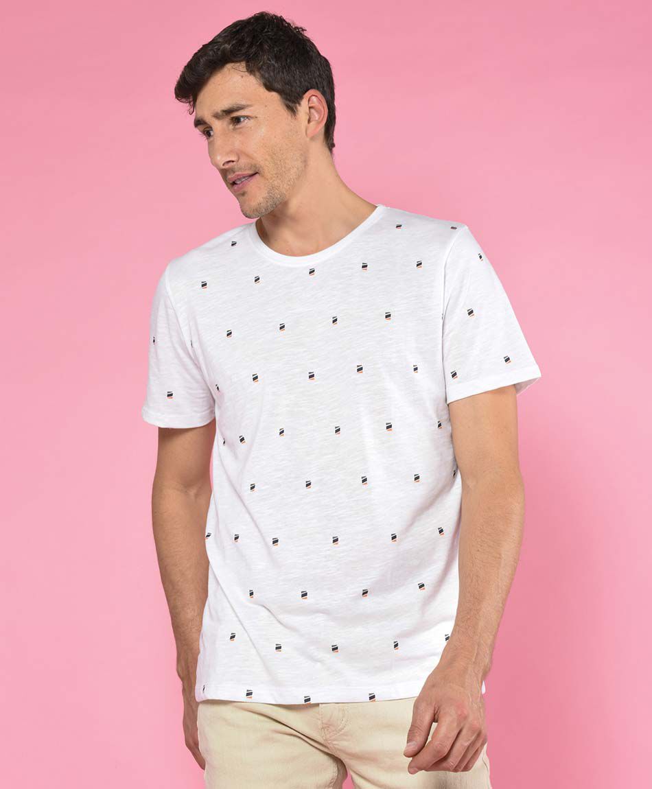 Polera manga corta cuello redondo