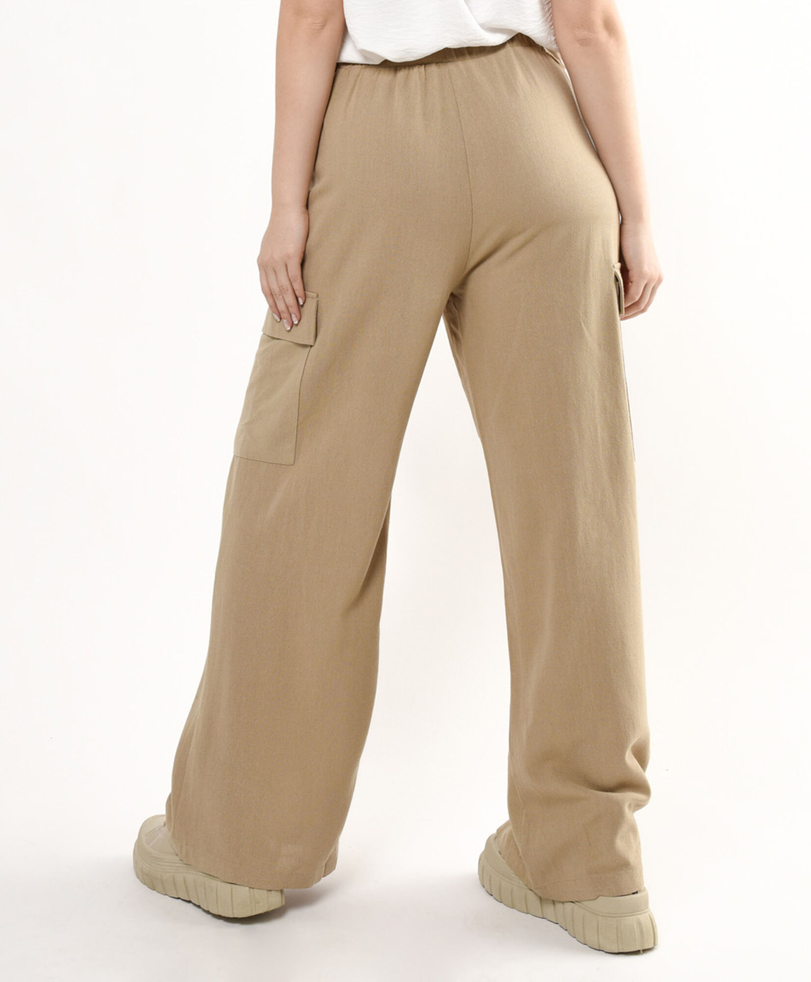 Pantalón mujer cargo lino Pantalón mujer cargo lino