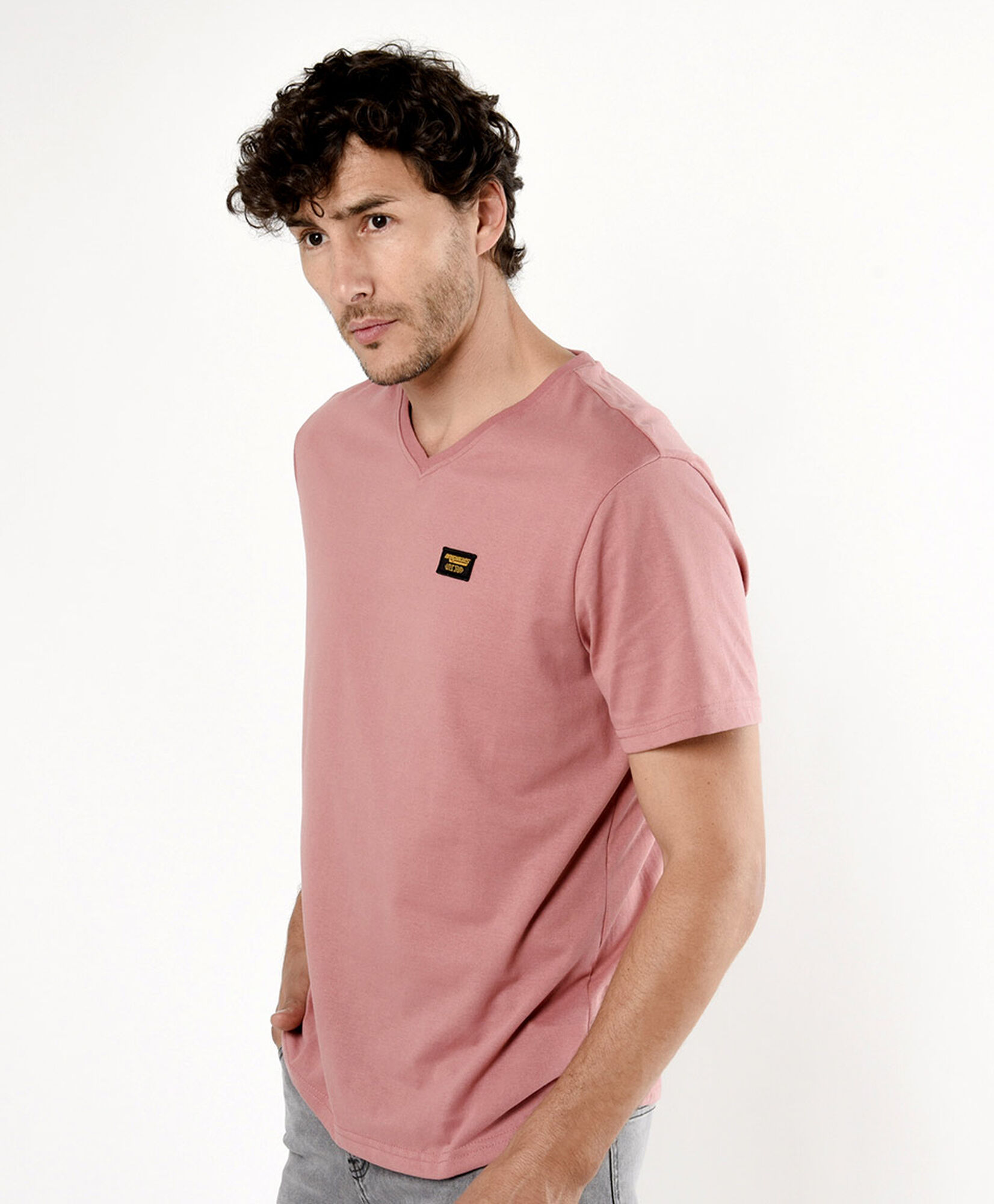 Polera hombre lisa mini logo colores Polera hombre lisa mini logo colores