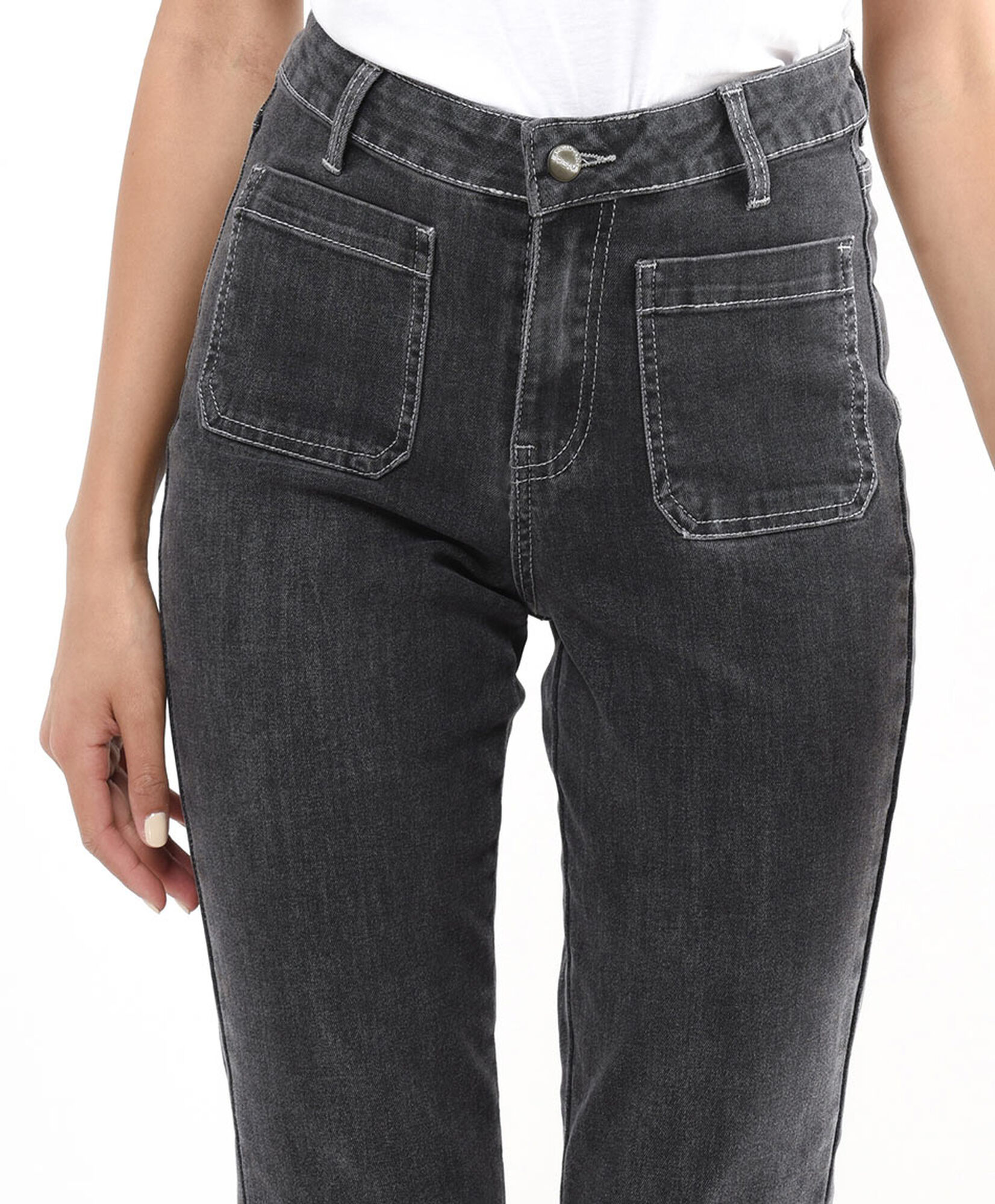 Jeans mujer bolsillos cuadrados Jeans mujer bolsillos cuadrados