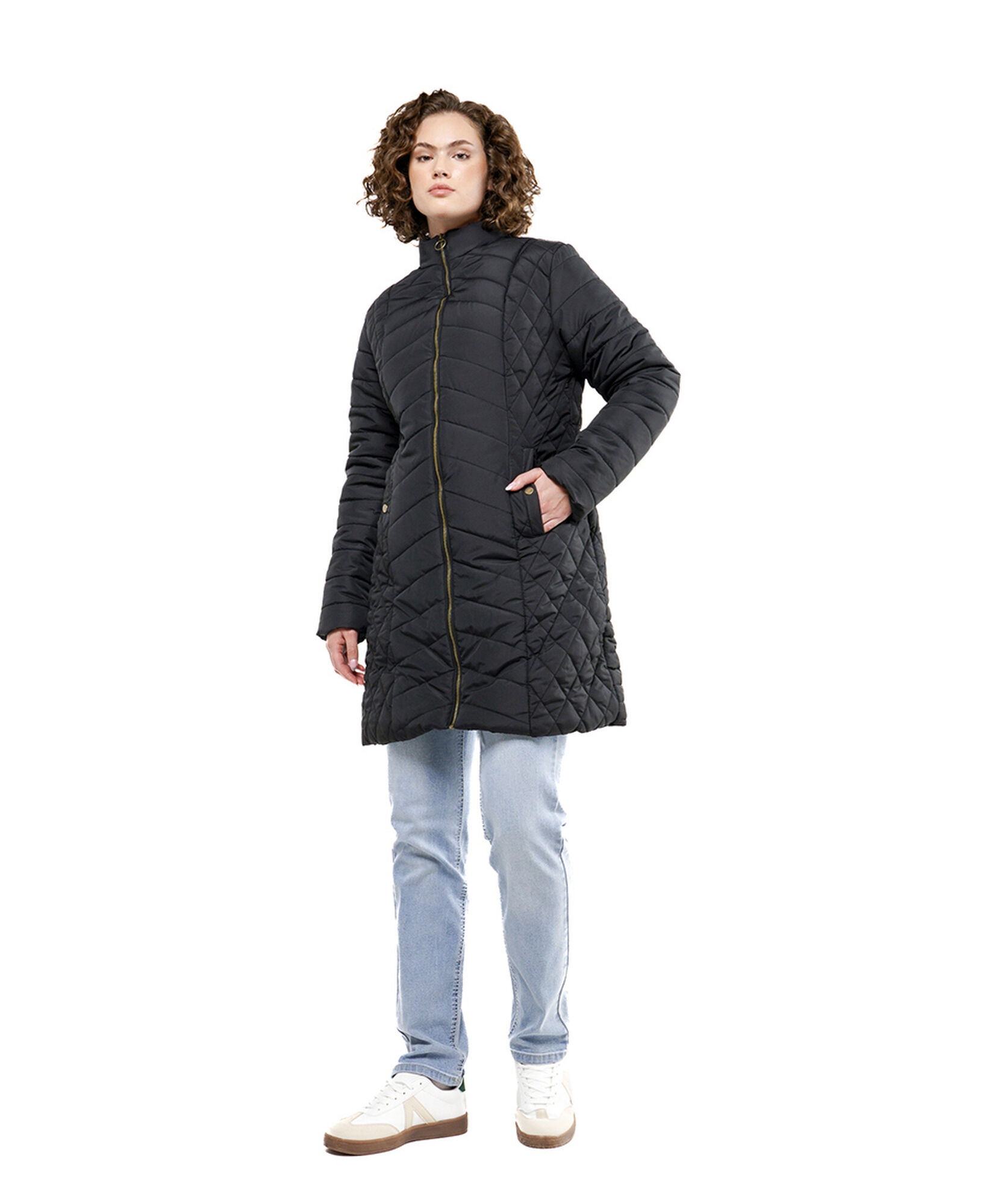 Parka mujer rombos larga Parka mujer rombos larga