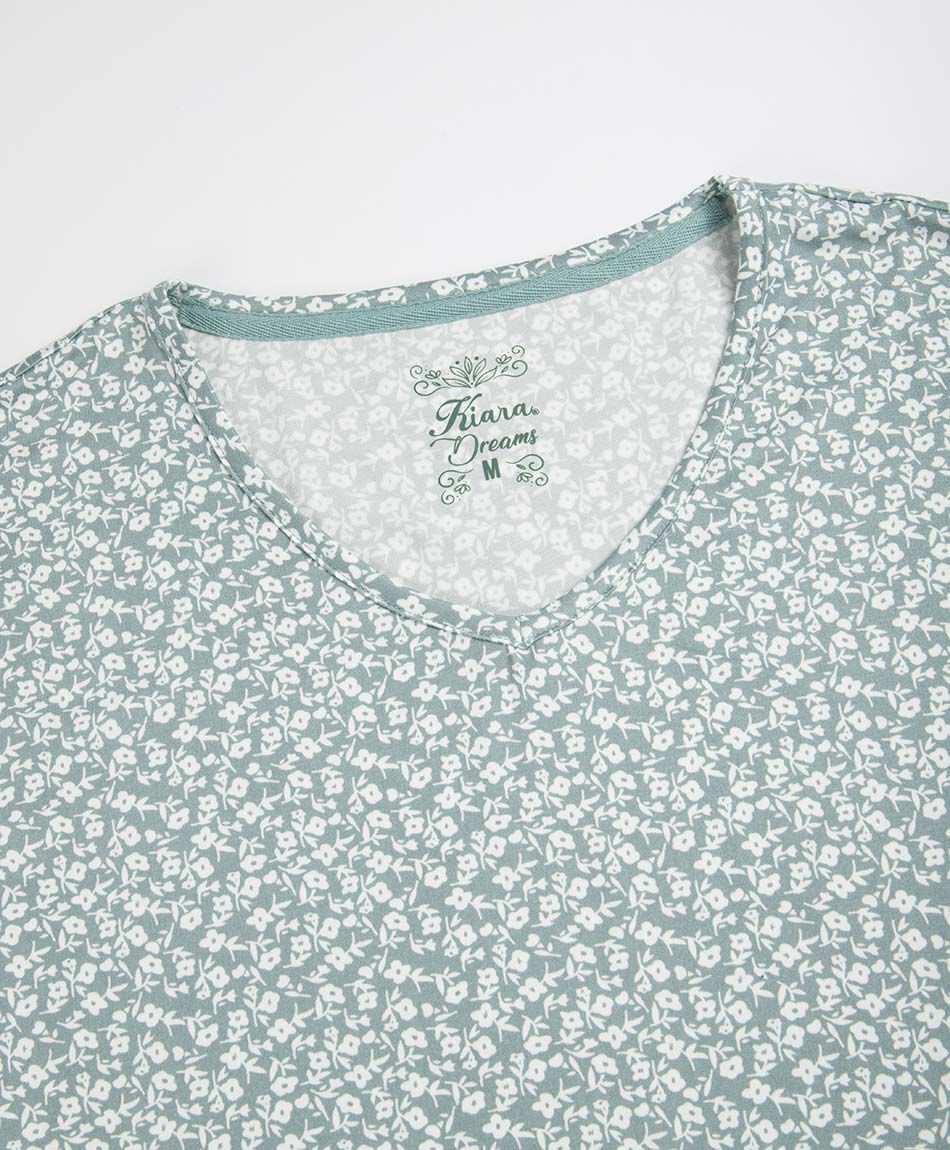 Pijama mujer capri vuelos verde