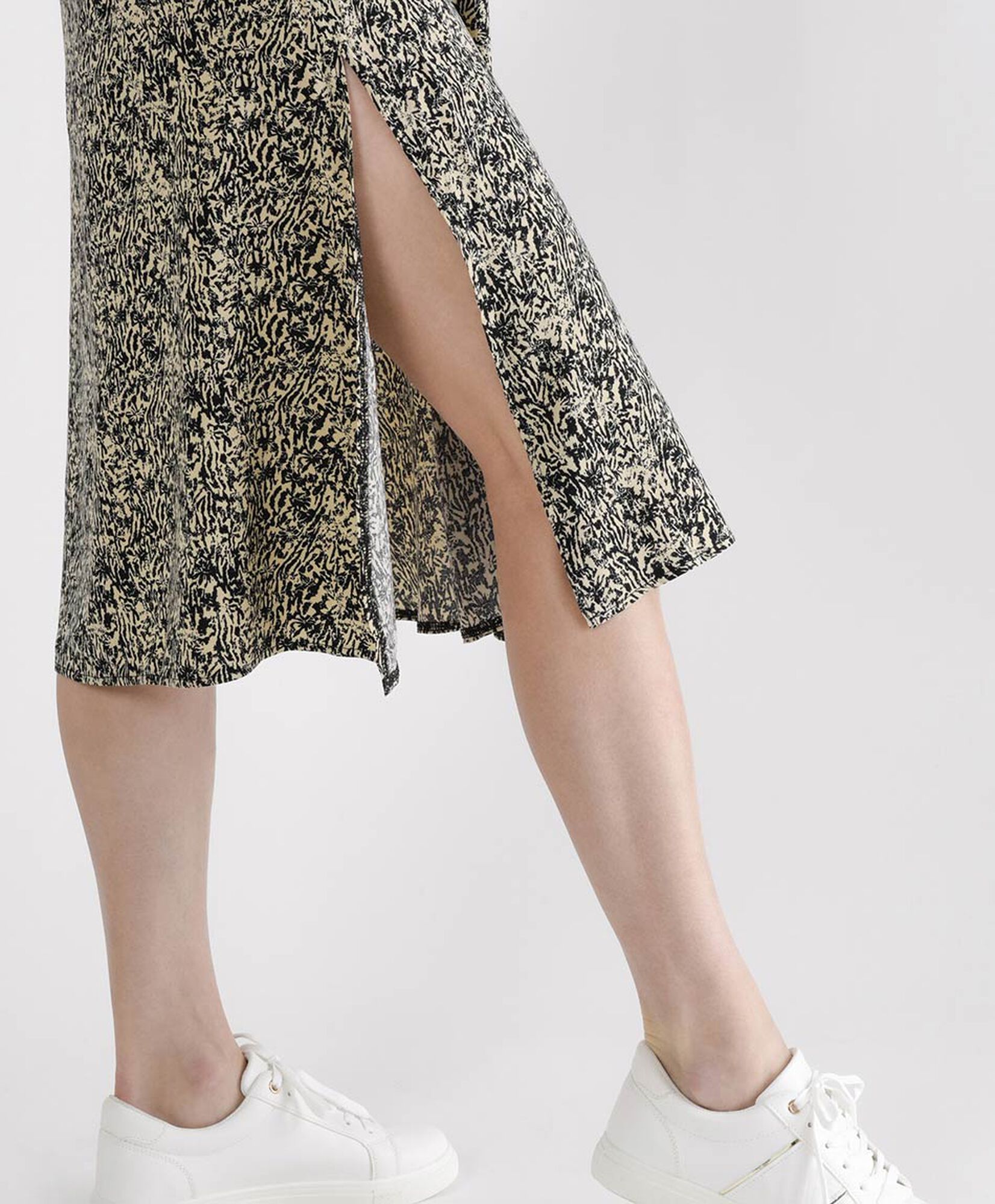 Vestido largo mujer animal print lazo Vestido largo mujer animal print lazo
