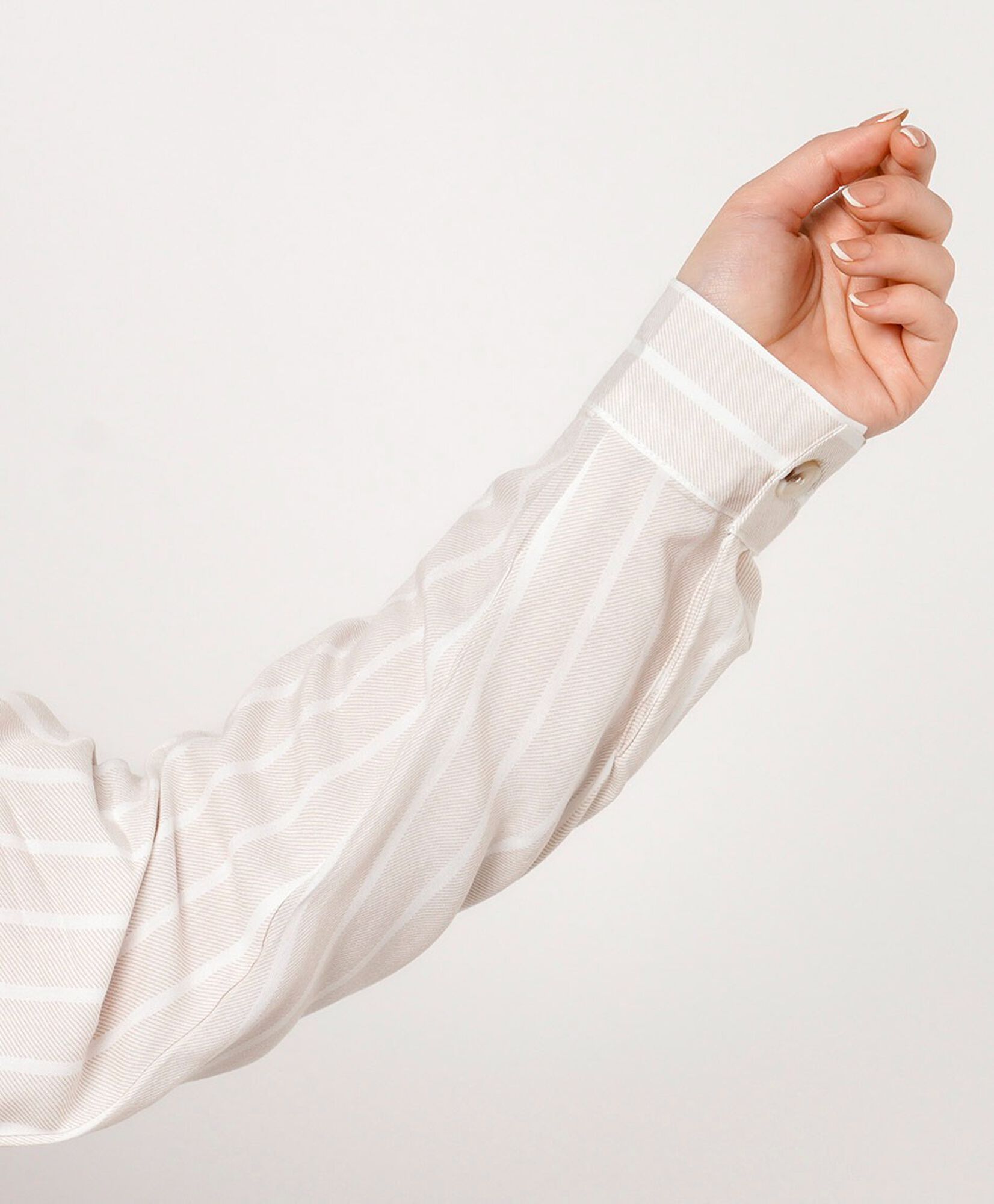 Blusa mujer líneas beige Blusa mujer líneas beige