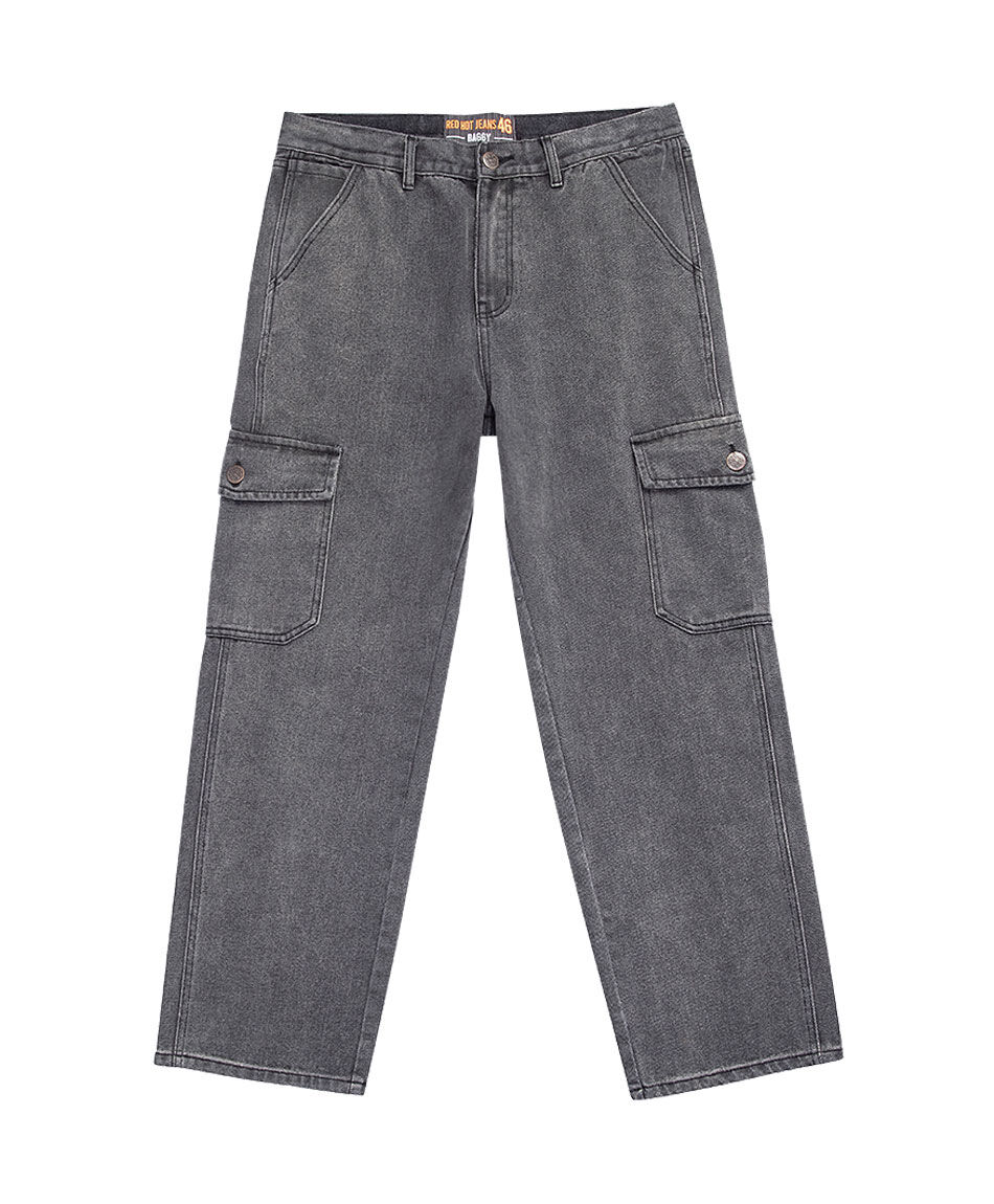 Jeans hombre cargo rectos