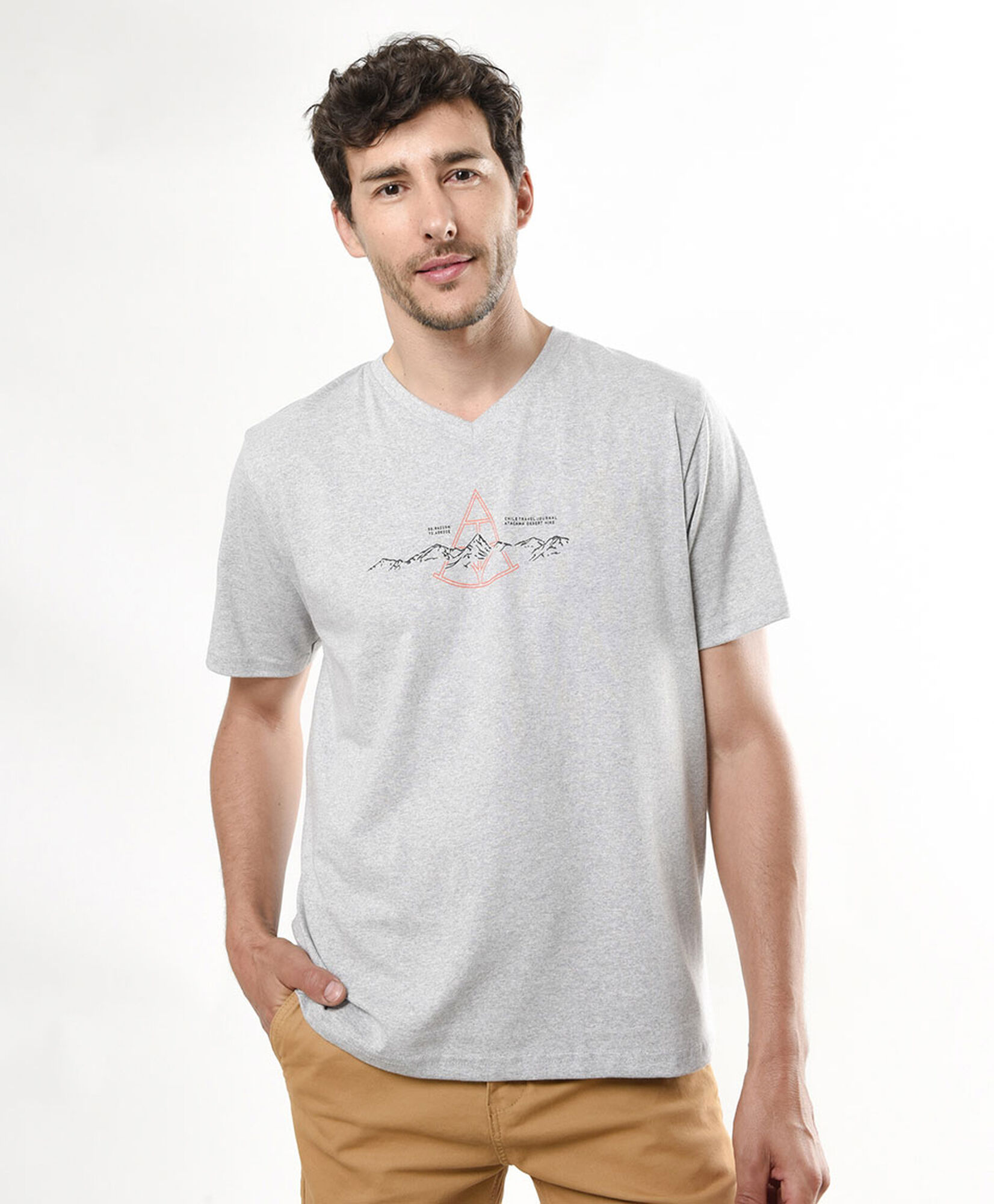 Polera hombre montañas atacama Polera hombre montañas atacama