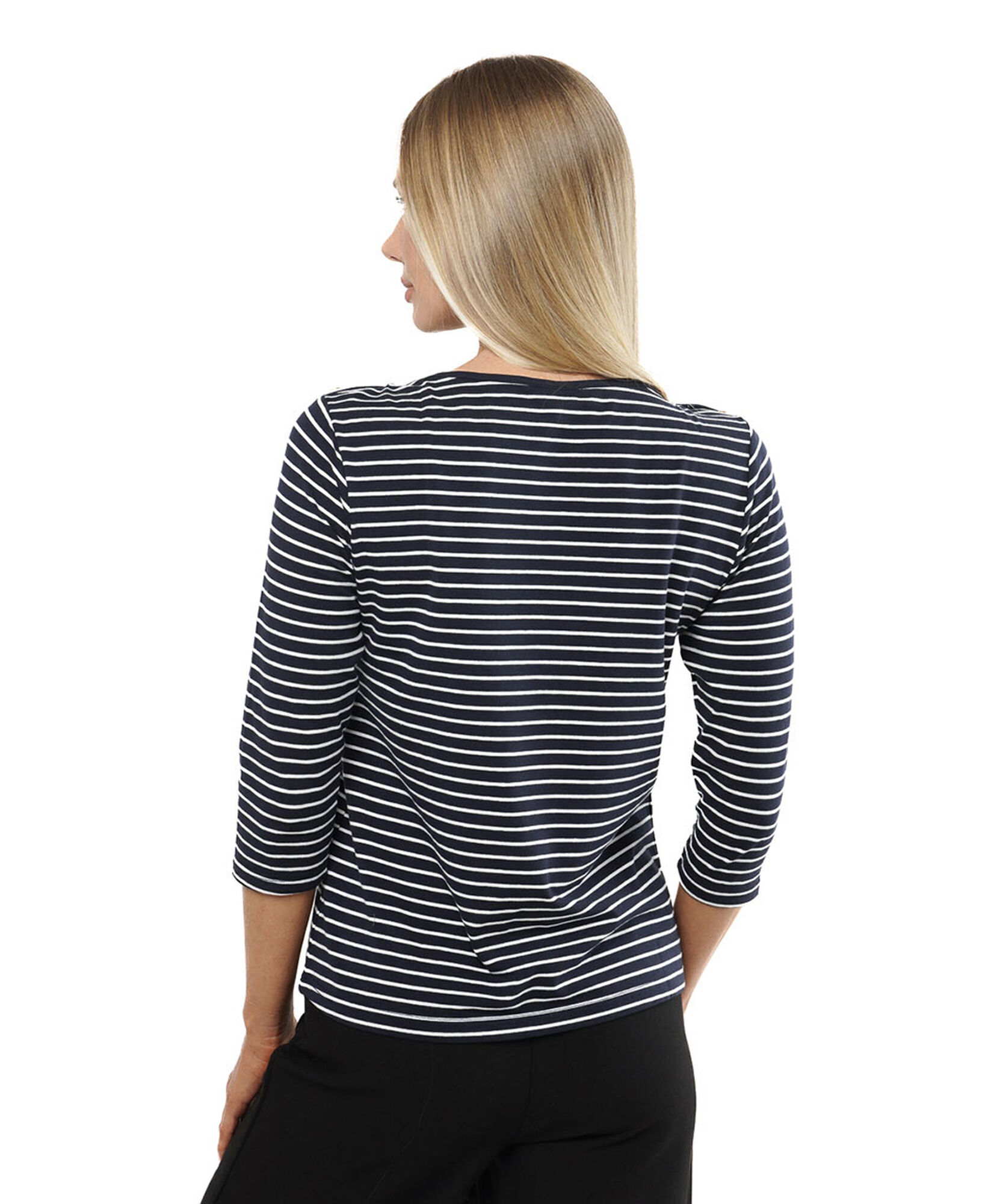Polera mujer rayas media manga Polera mujer rayas media manga