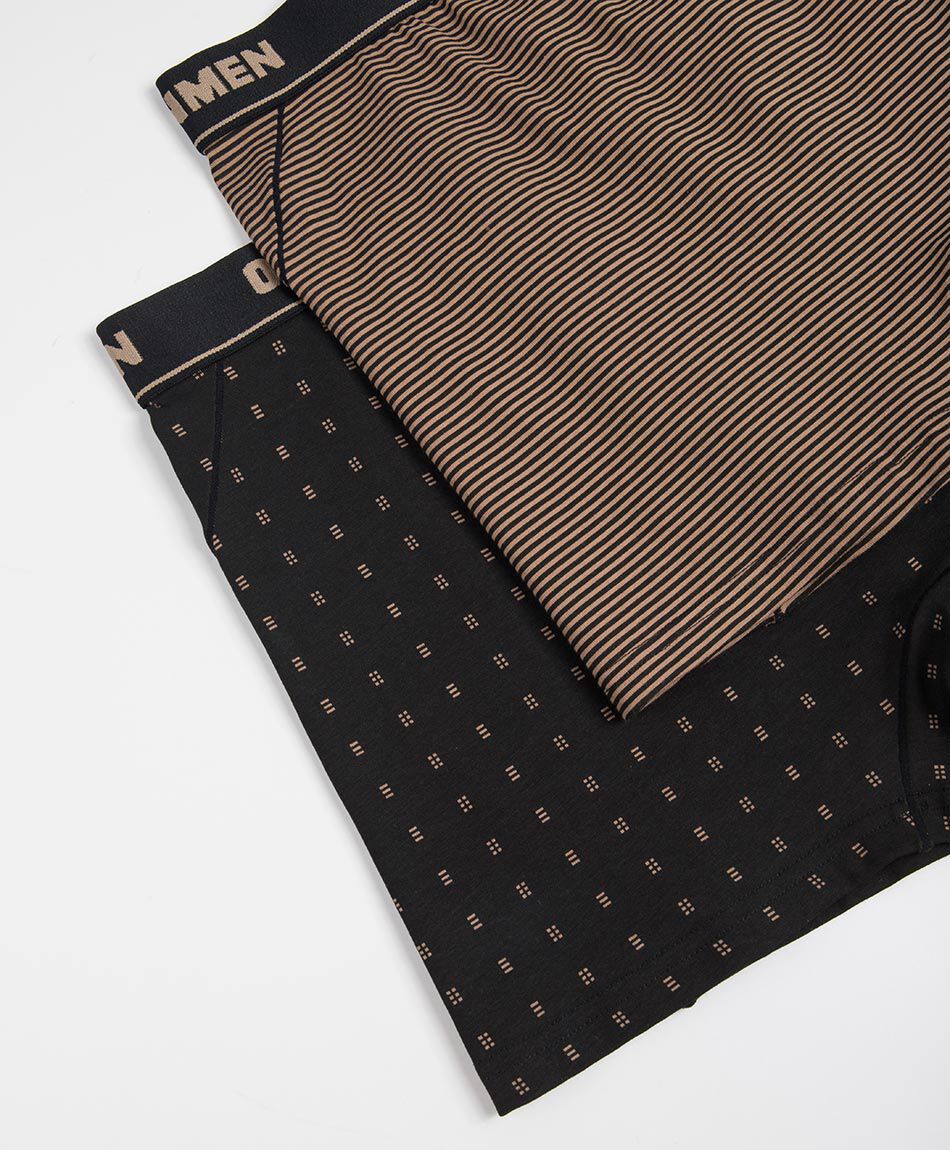 Pack 2 boxer hombre puntos l&iacute;neas