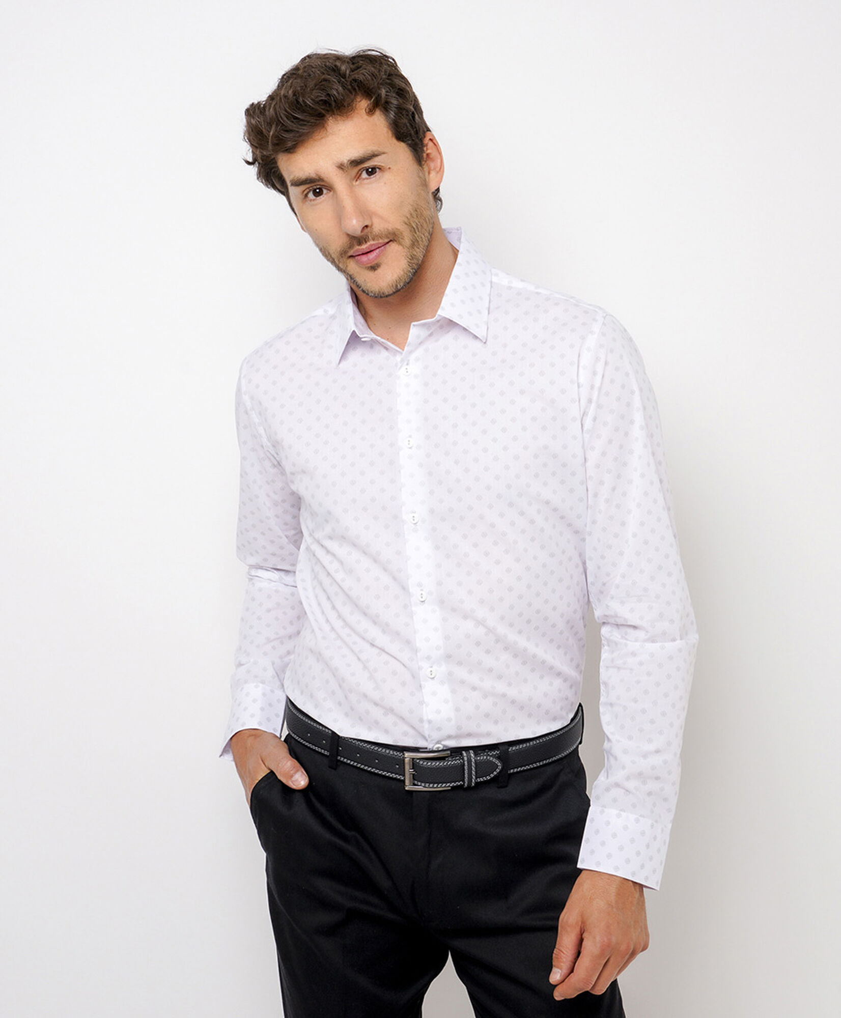 Camisa hombre formal diseño estampado Camisa hombre formal diseño estampado