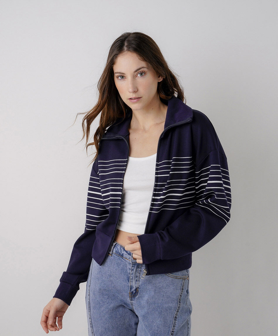 Chaqueta mujer l&iacute;neas crop