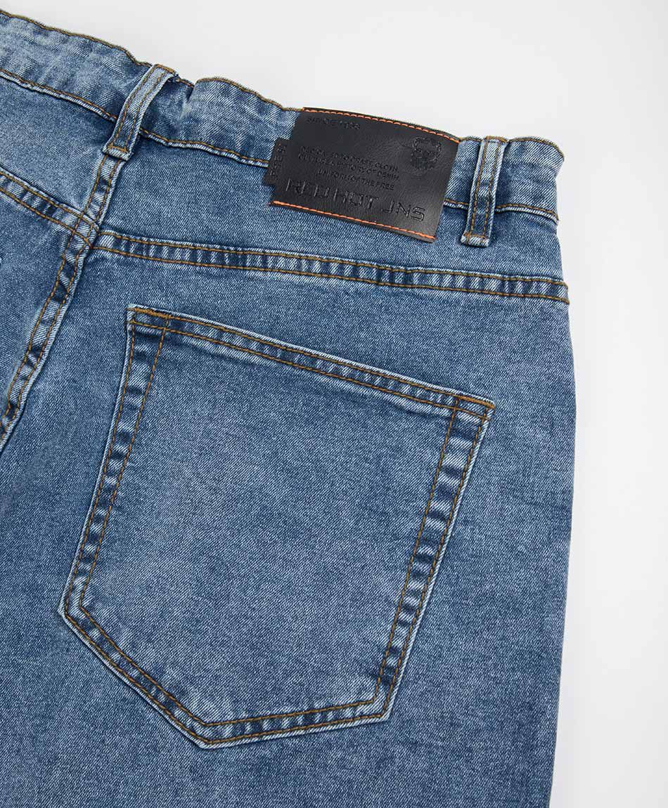 Bermuda hombre denim loose azul