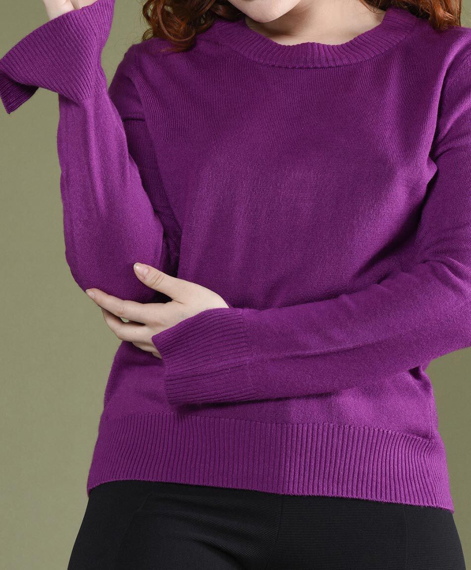 Sweater cl&aacute;sico cuello redondo
