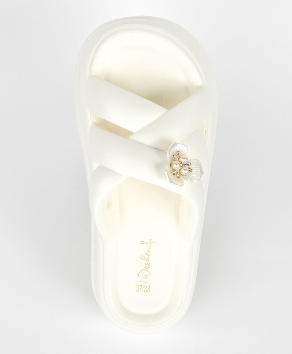 Sandalia mujer plataforma eva florcita