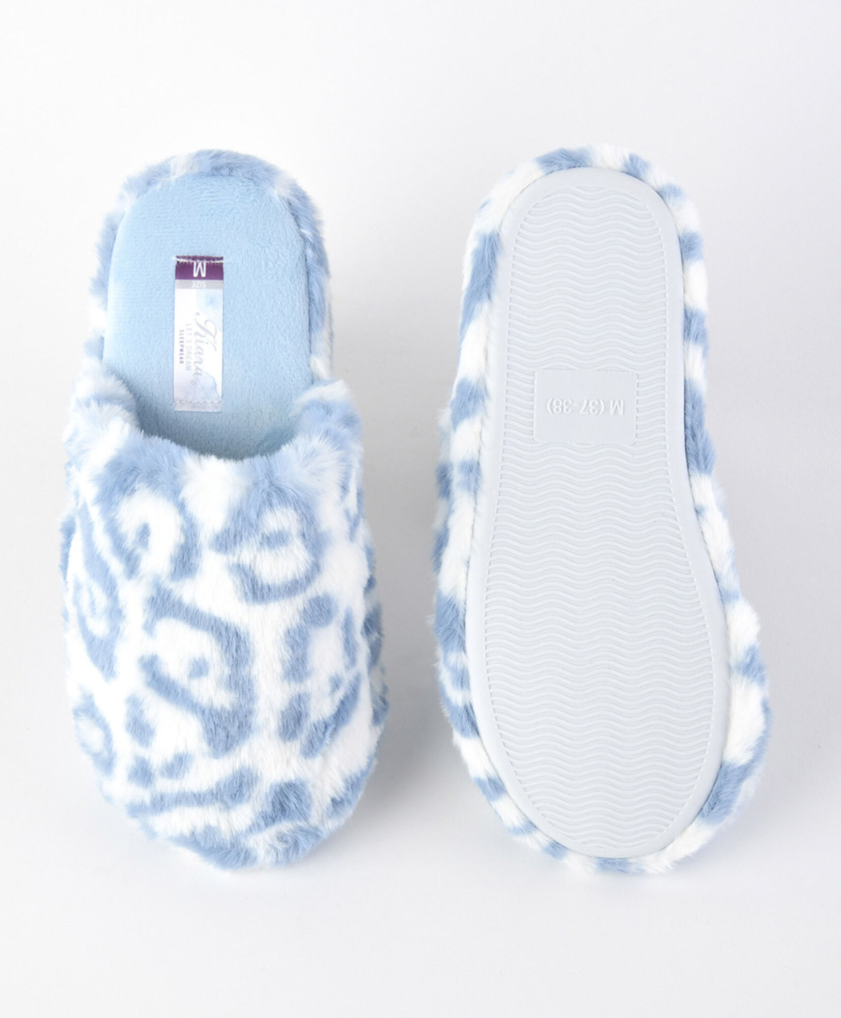 Pantufla mujer animal print azul Pantufla mujer animal print azul