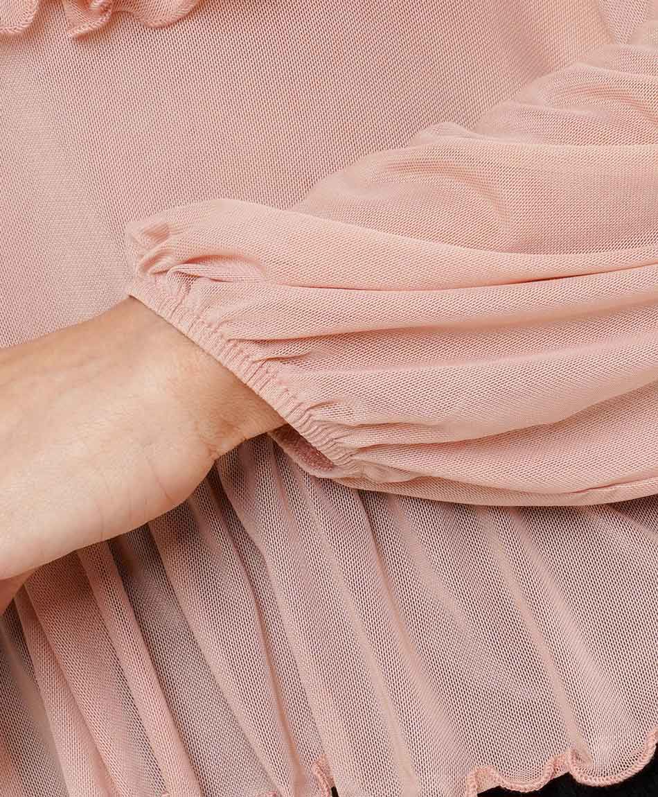 Polera mujer vuelos frontales