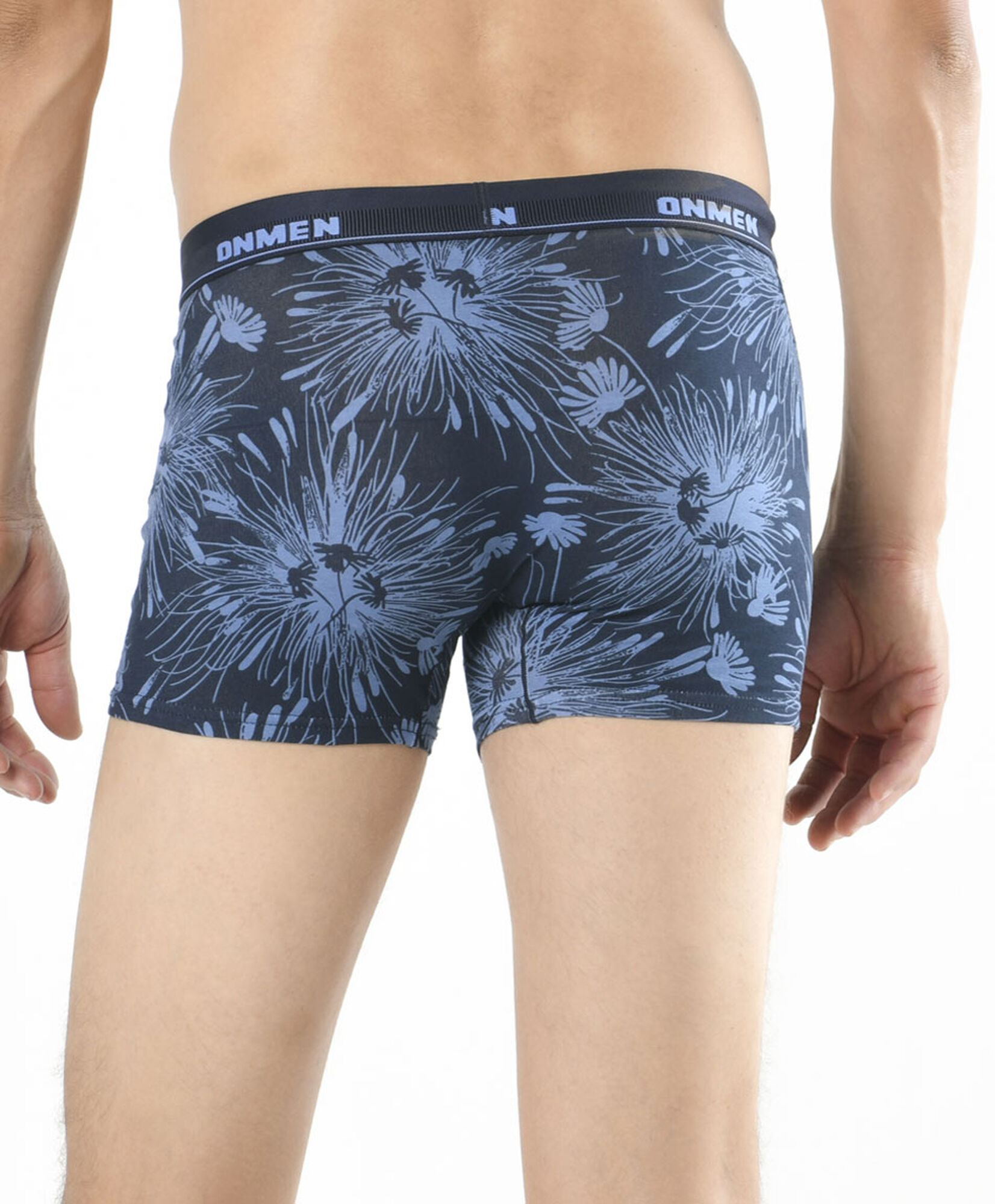 Pack 2 boxer hombre floreado y liso Pack 2 boxer hombre floreado y liso