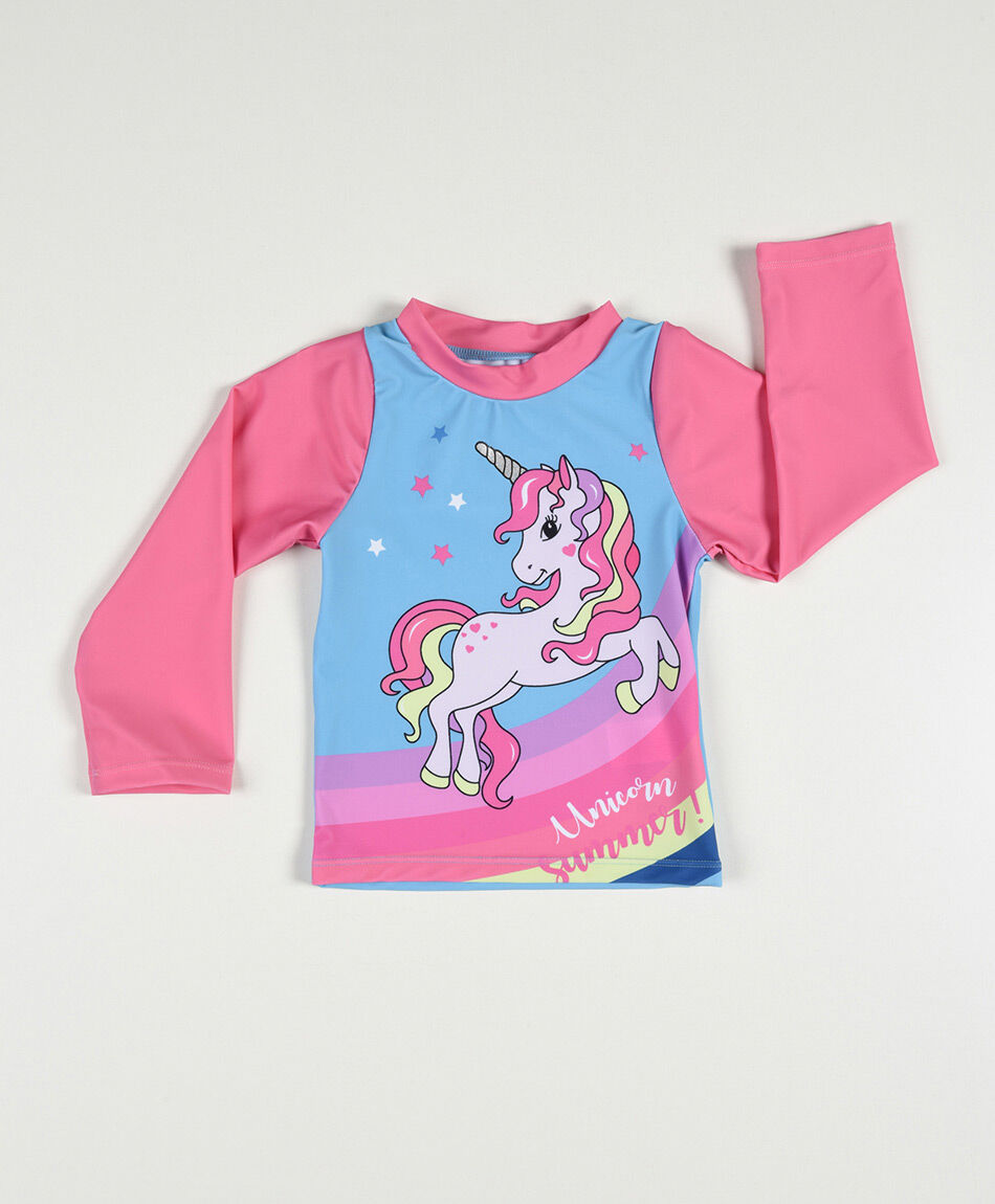 Polera para agua beb&eacute; unicornio