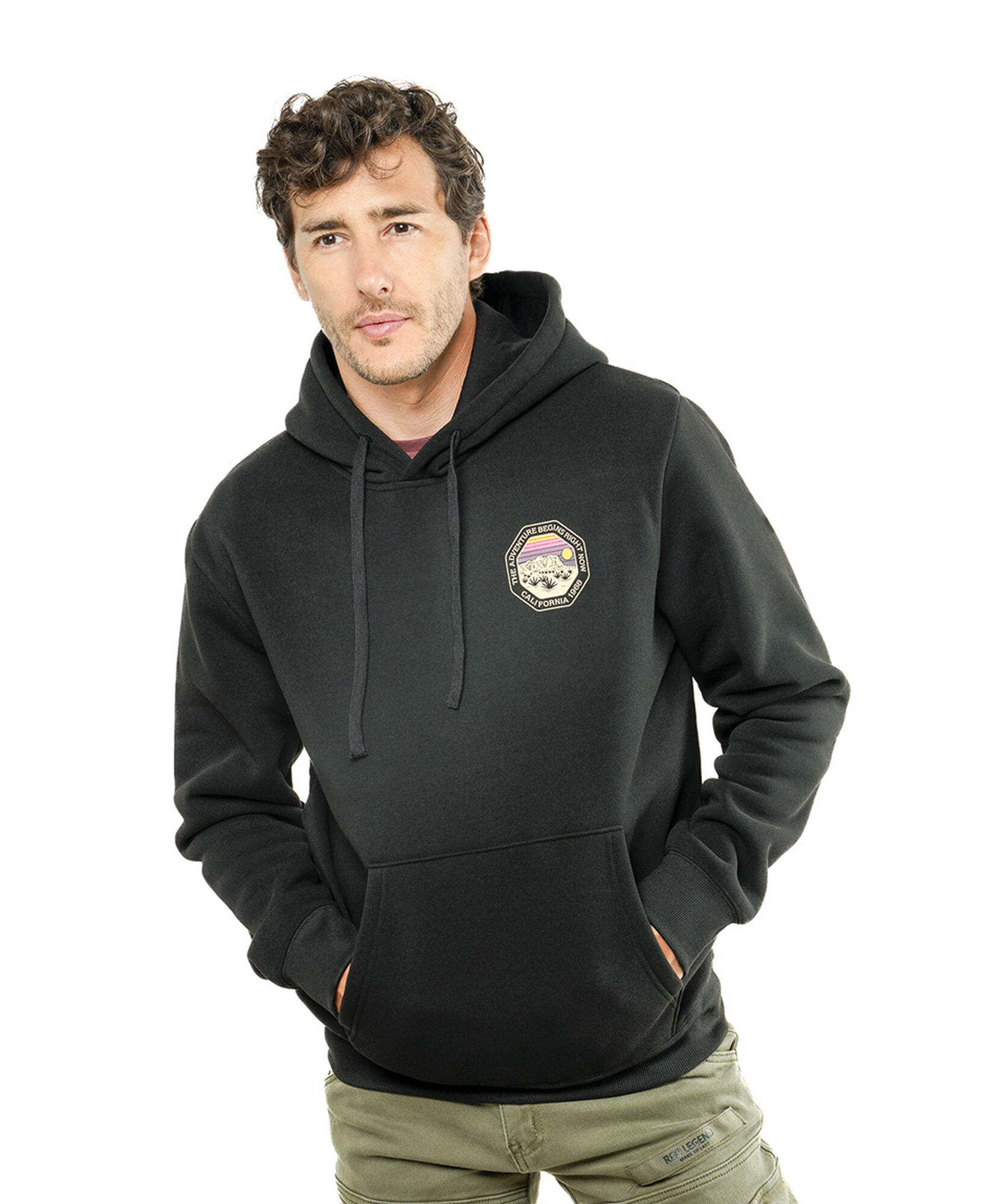 Polerón hombre doble estampado california Polerón hombre doble estampado california