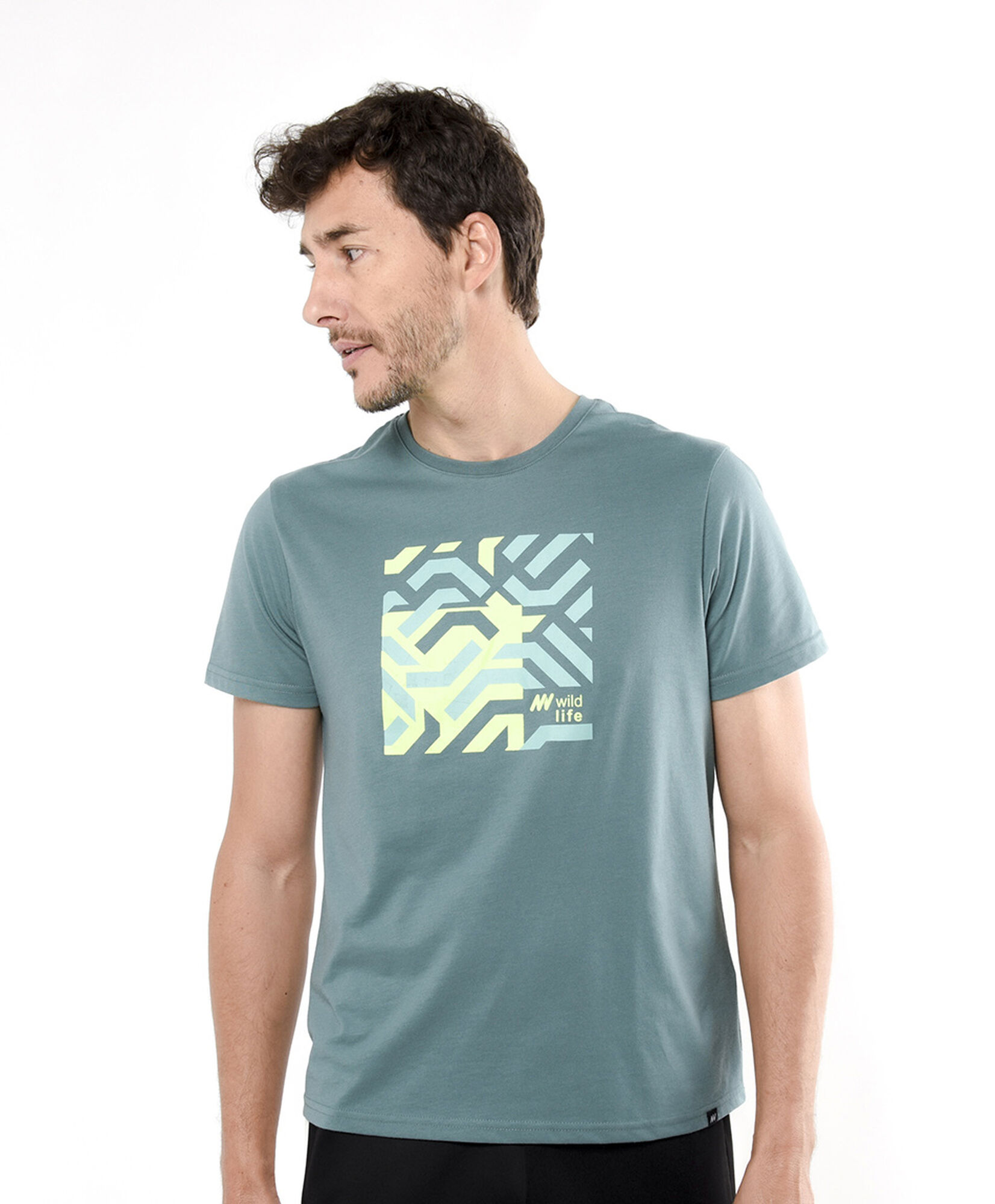 Polera deportiva hombre print wild Polera deportiva hombre print wild