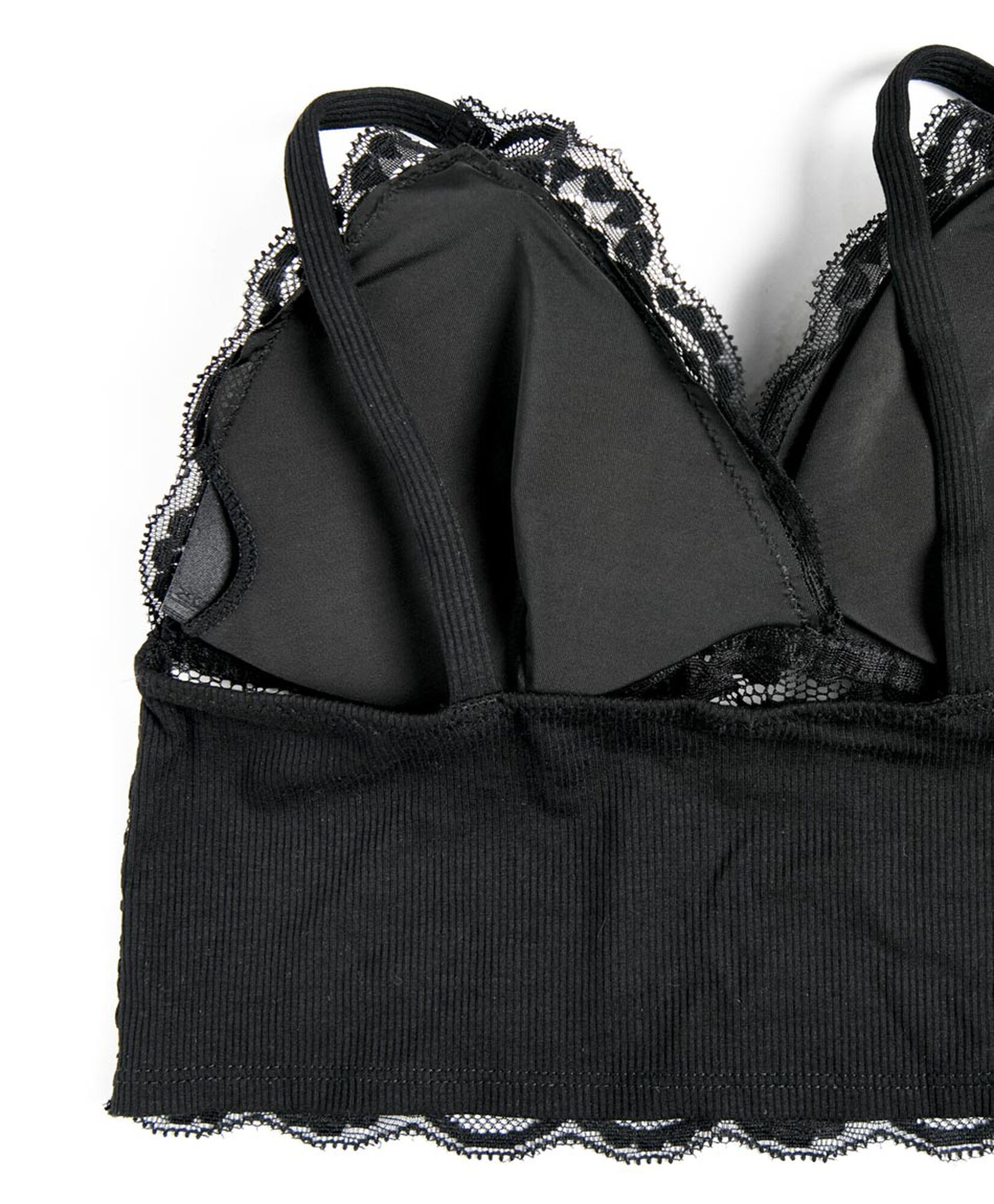 Bralette mujer espalda acanalada escote triángulo Bralette mujer espalda acanalada escote triángulo