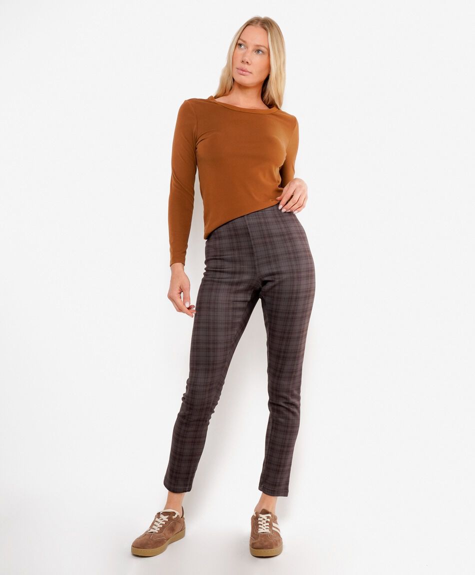 Leggins mujer escoc&eacute;s forrada