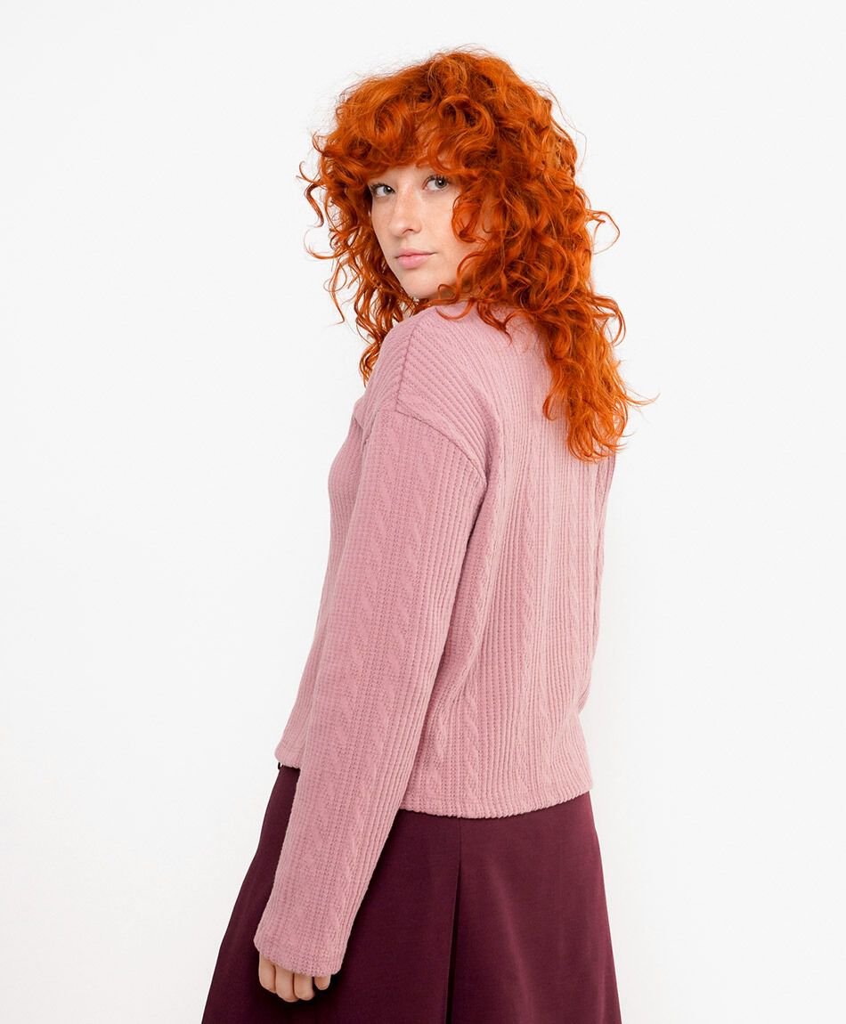 Sweater mujer trencitas