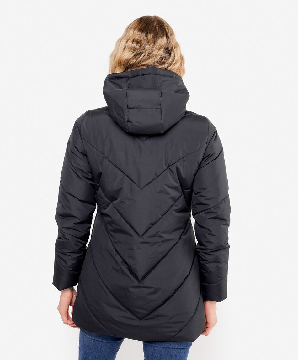 Parka mujer larga cierre
