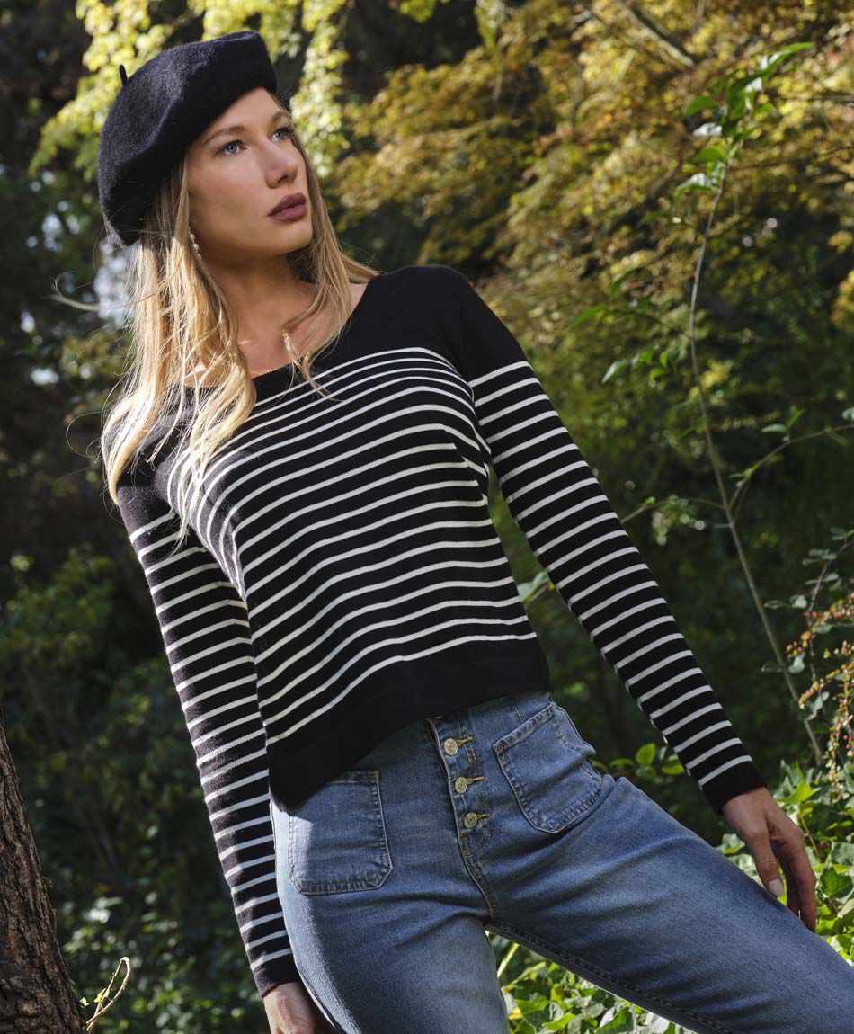 Sweater mujer l&iacute;neas horizontales