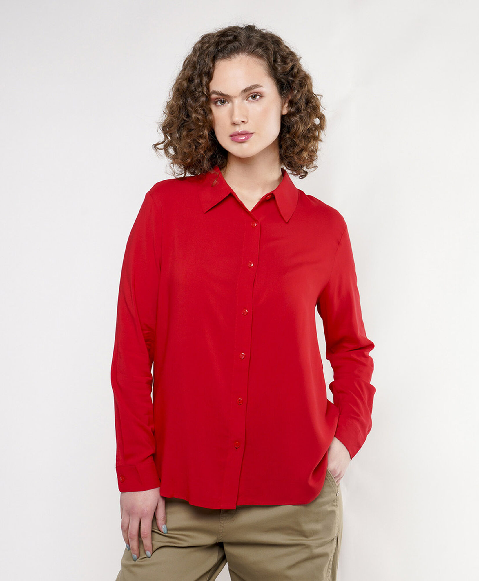 Blusa mujer clásica roja Blusa mujer clásica roja