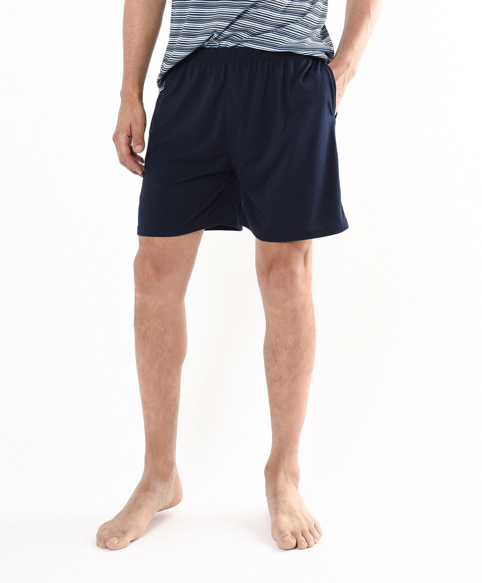 Pijama hombre líneas cuello en v Pijama hombre líneas cuello en v