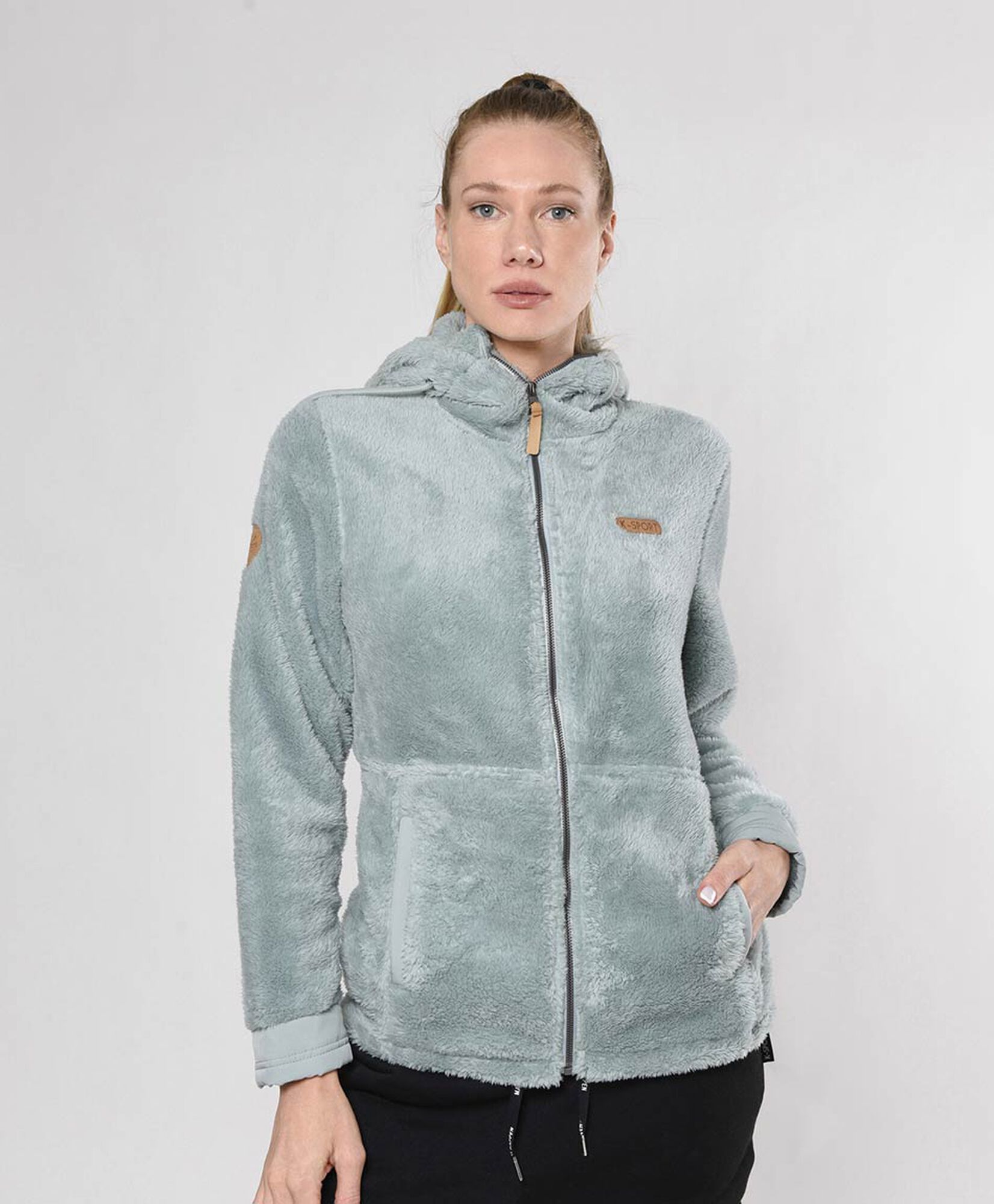 Polerón mujer polar capucha Polerón mujer polar capucha