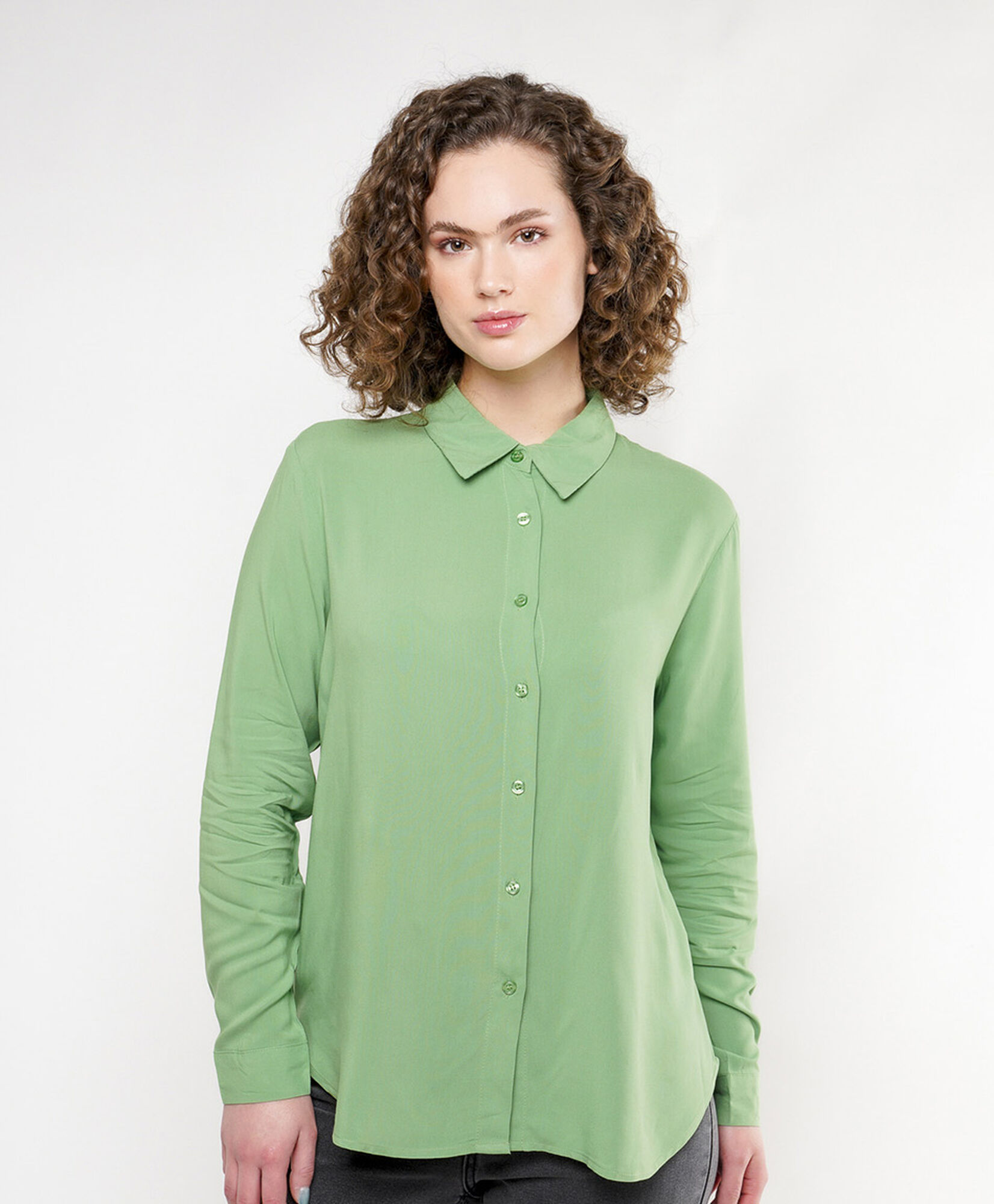 Blusa mujer clásica verde Blusa mujer clásica verde