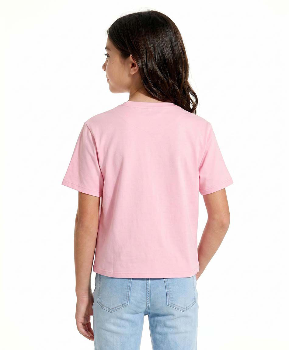 Polera ni&ntilde;a lazos coquette