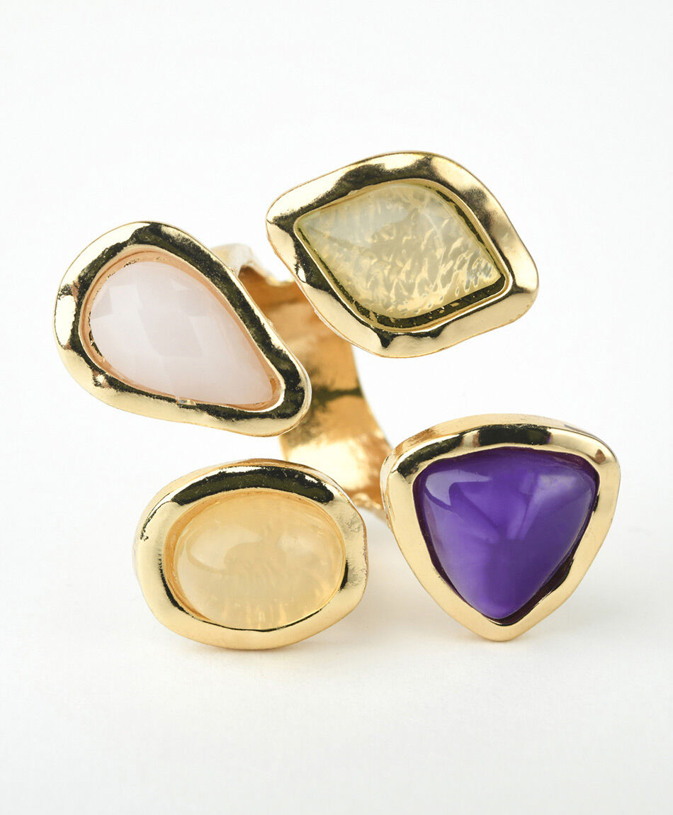 Anillo mujer cuatro piedras 1 pieza