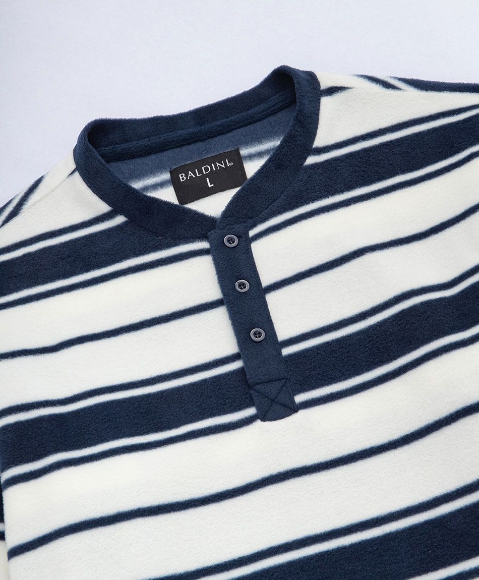 Pijama hombre polar l&iacute;neas blancas