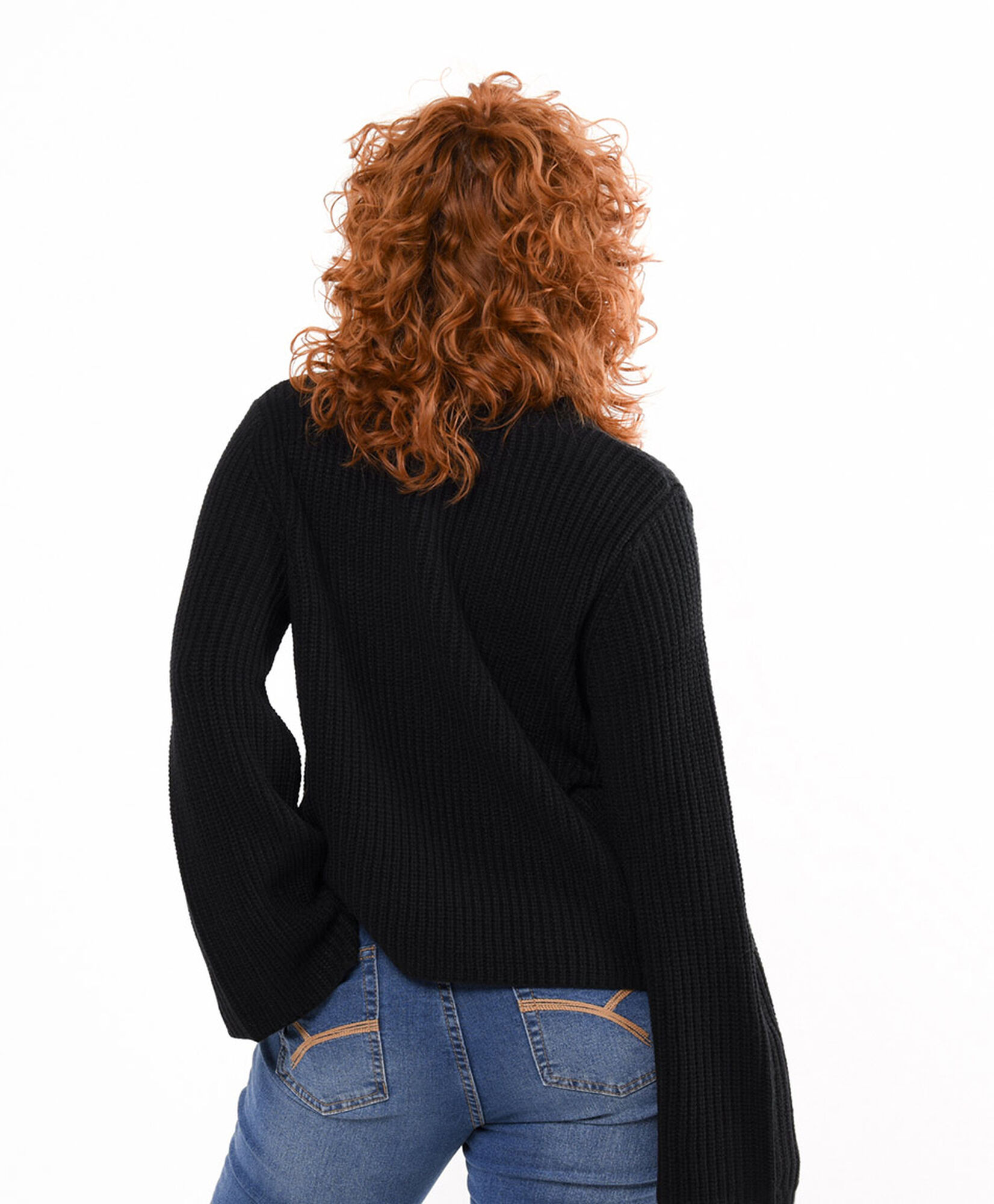 Sweater mujer punto inglés negro Sweater mujer punto inglés negro