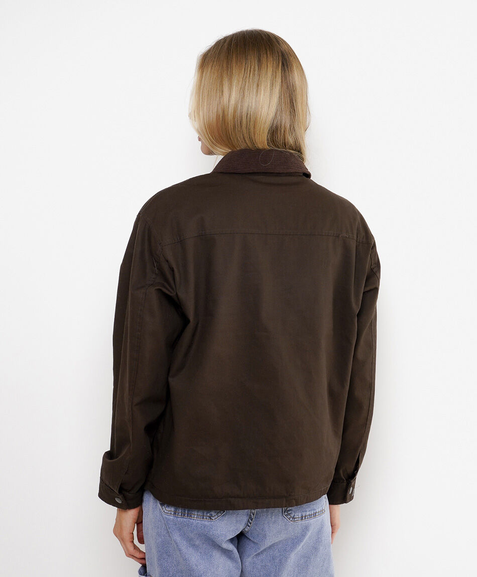 Chaqueta mujer forrado escoc&eacute;s