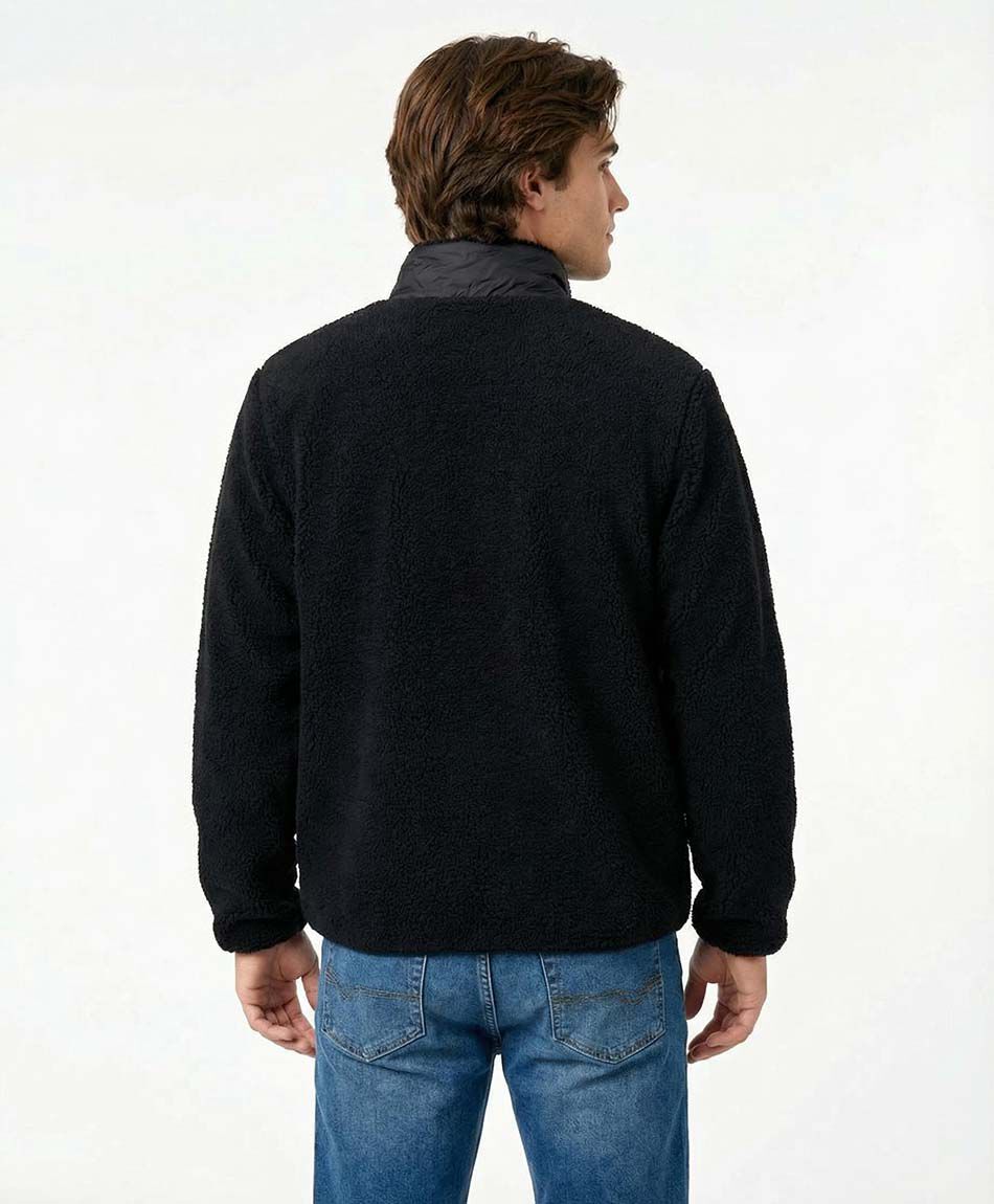 Chaqueta hombre dise&ntilde;o sherpas black