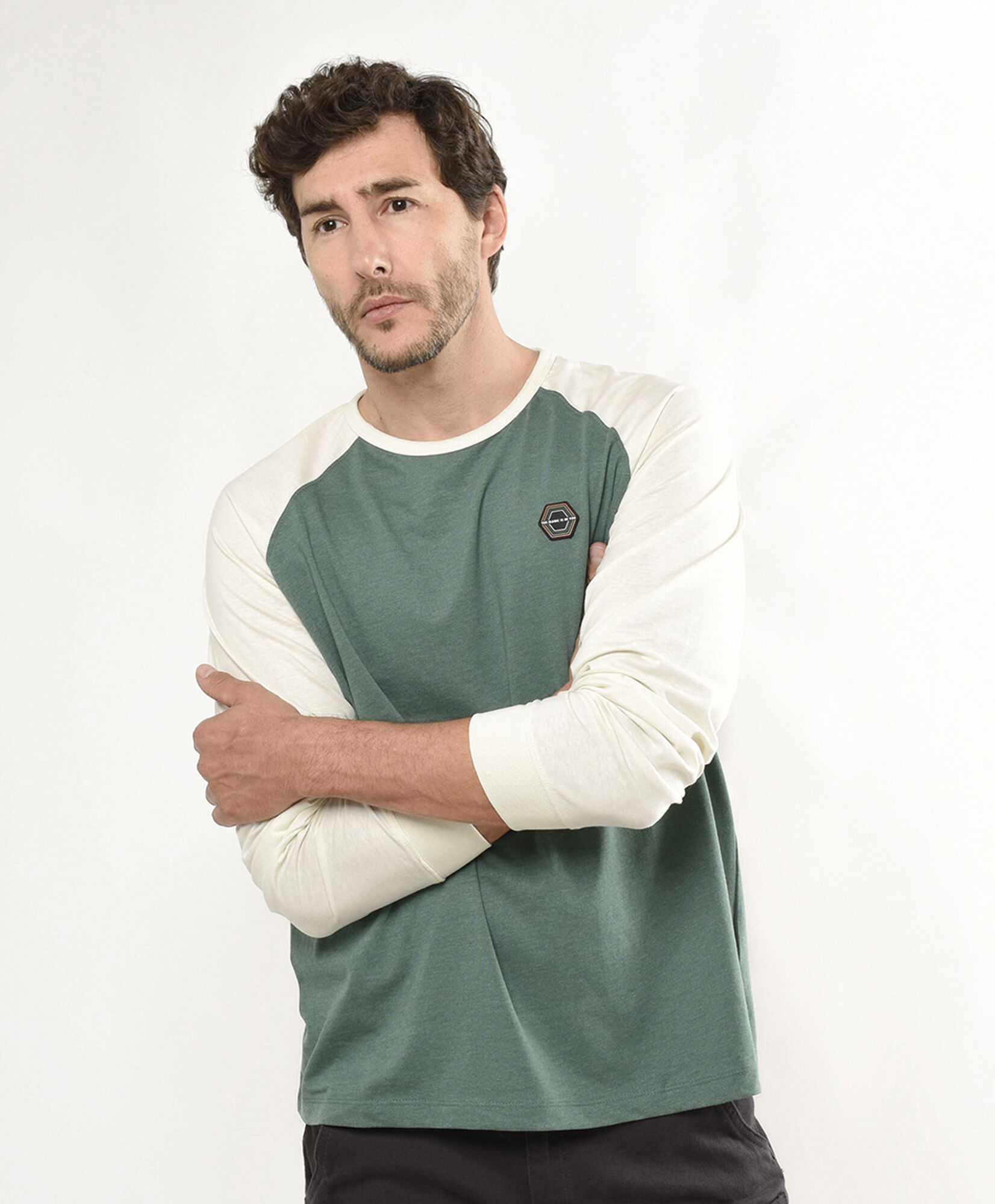 Polera hombre bicolor Polera hombre bicolor