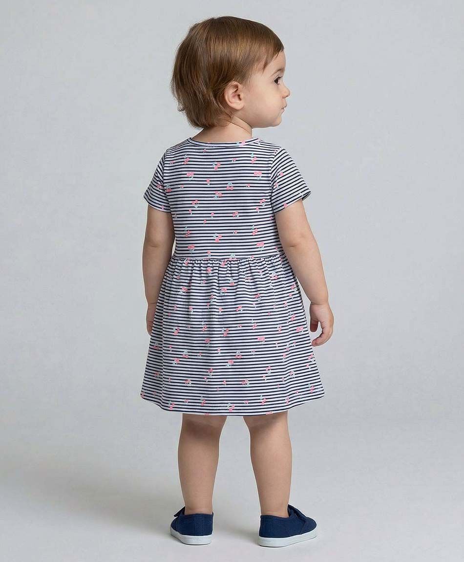 Vestido beb&eacute; l&iacute;neas