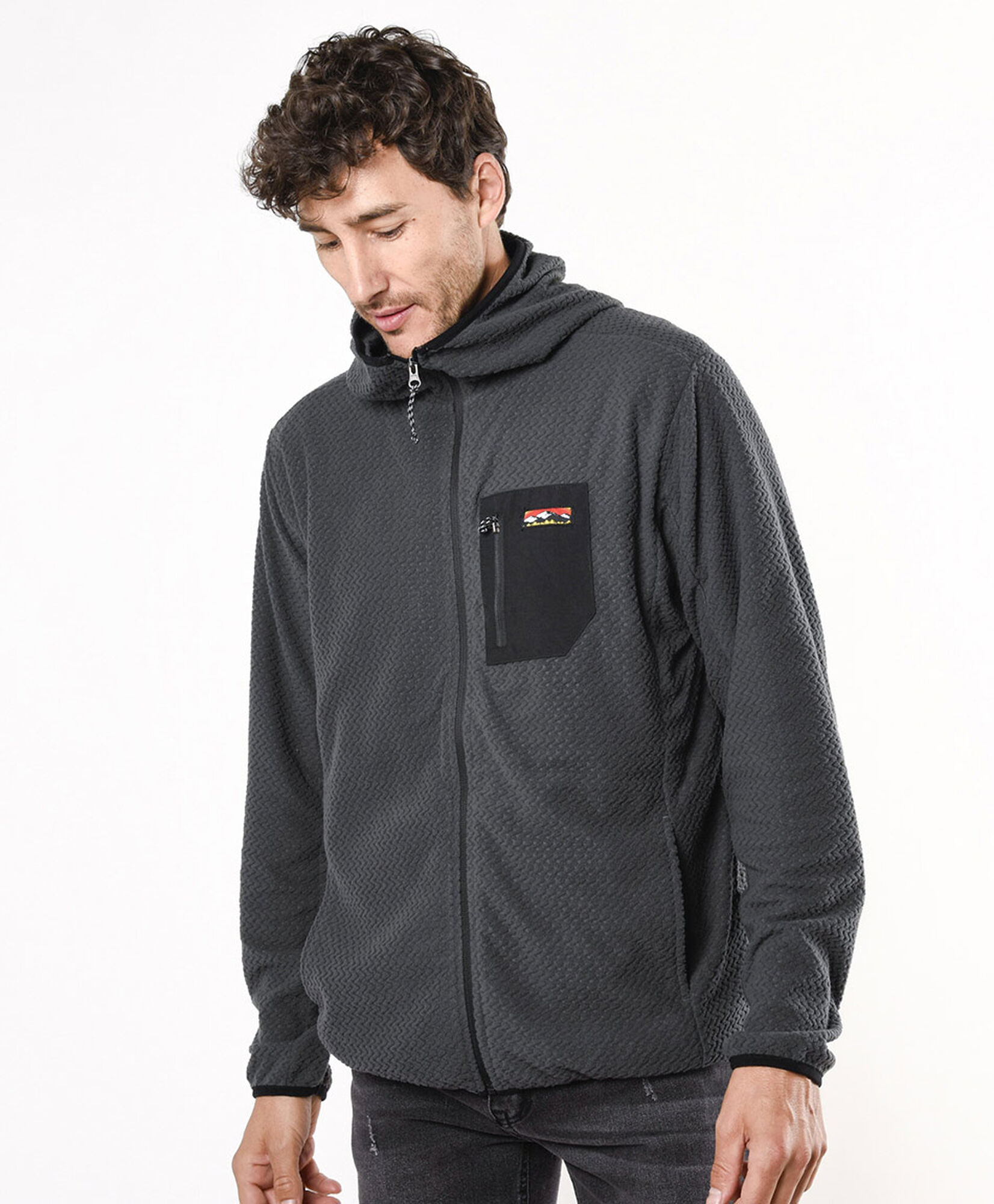 Polerón hombre outdoor textura Polerón hombre outdoor textura