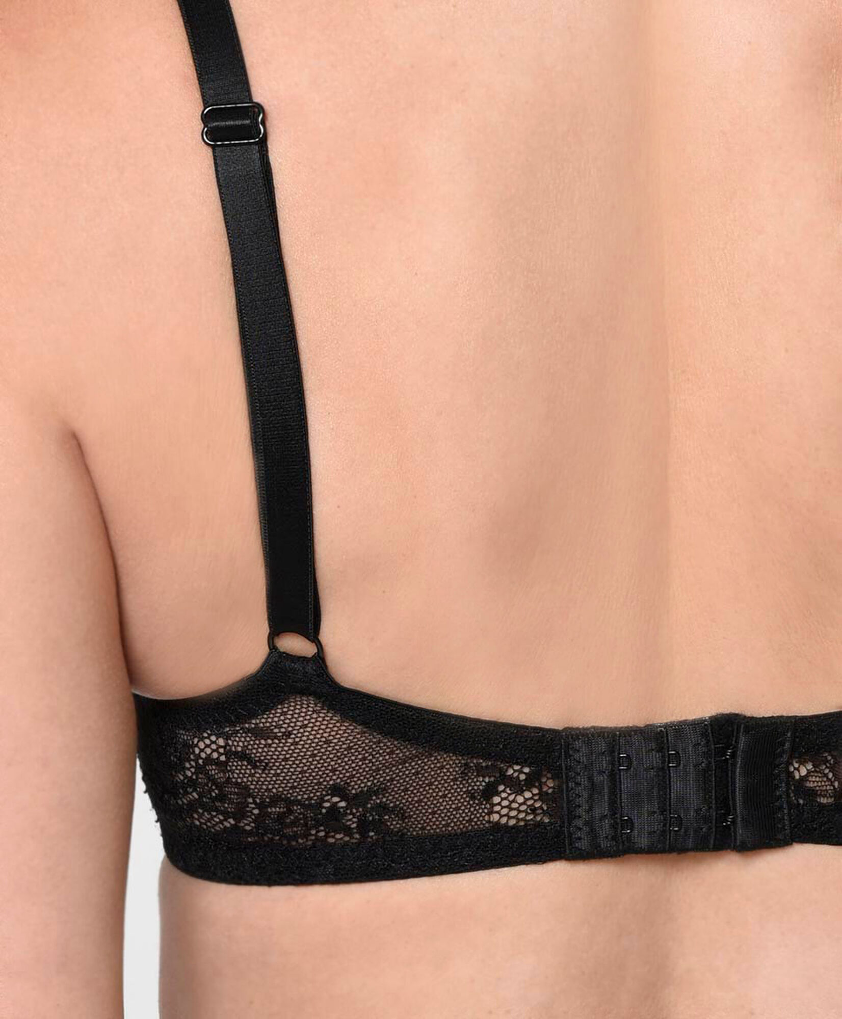 Bralette mujer malla floreada escote en v Bralette mujer malla floreada escote en v